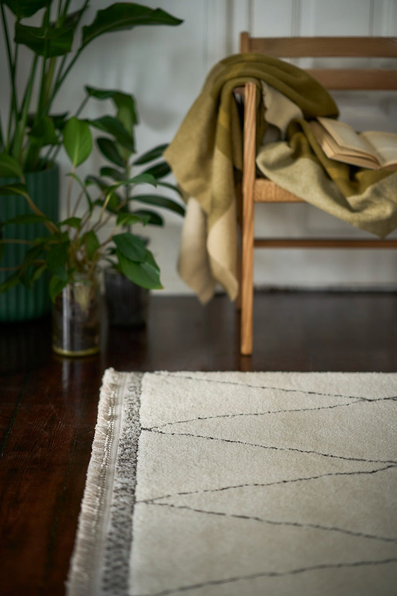 cream in colour with simple pattern