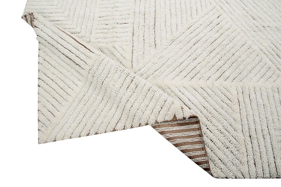 cream washable lorena canals wool rug