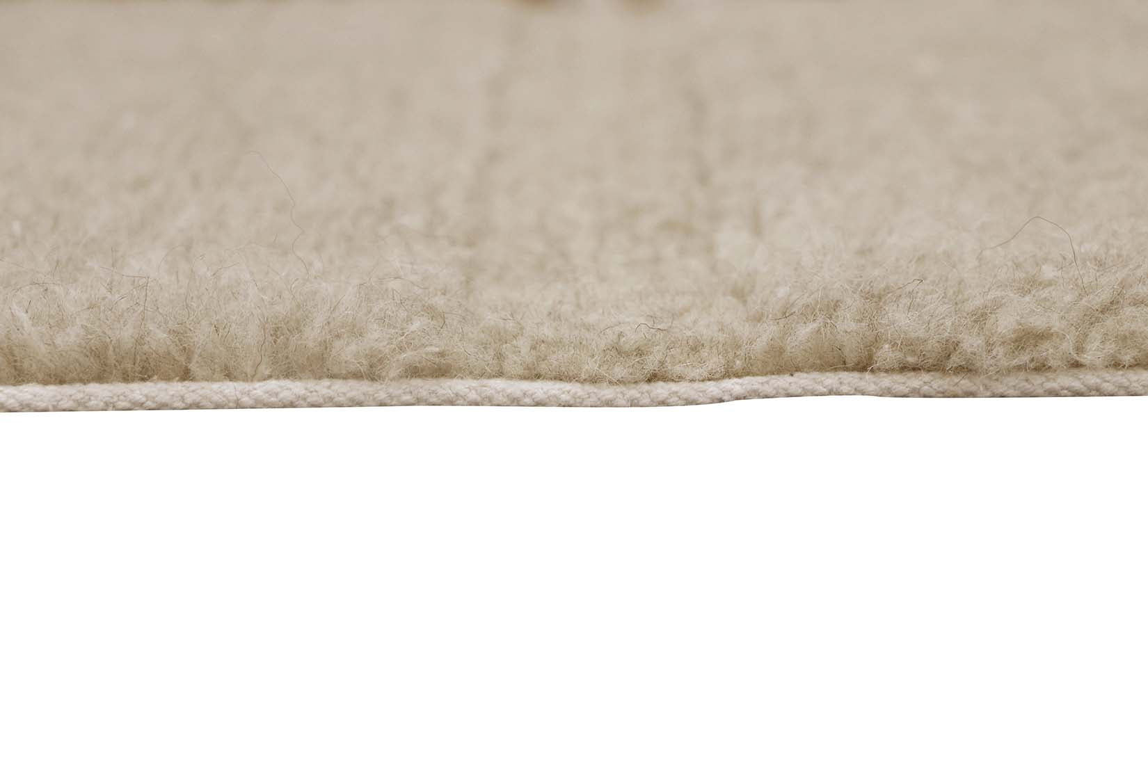 beige washable wool runner with textured detail
