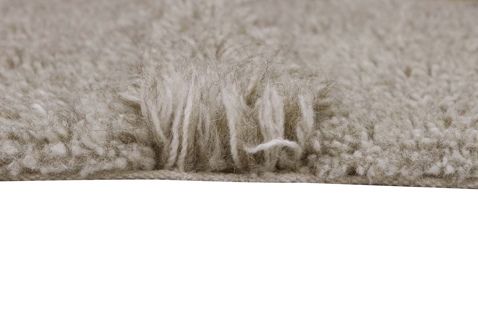 grey washable wool rug with textured detail