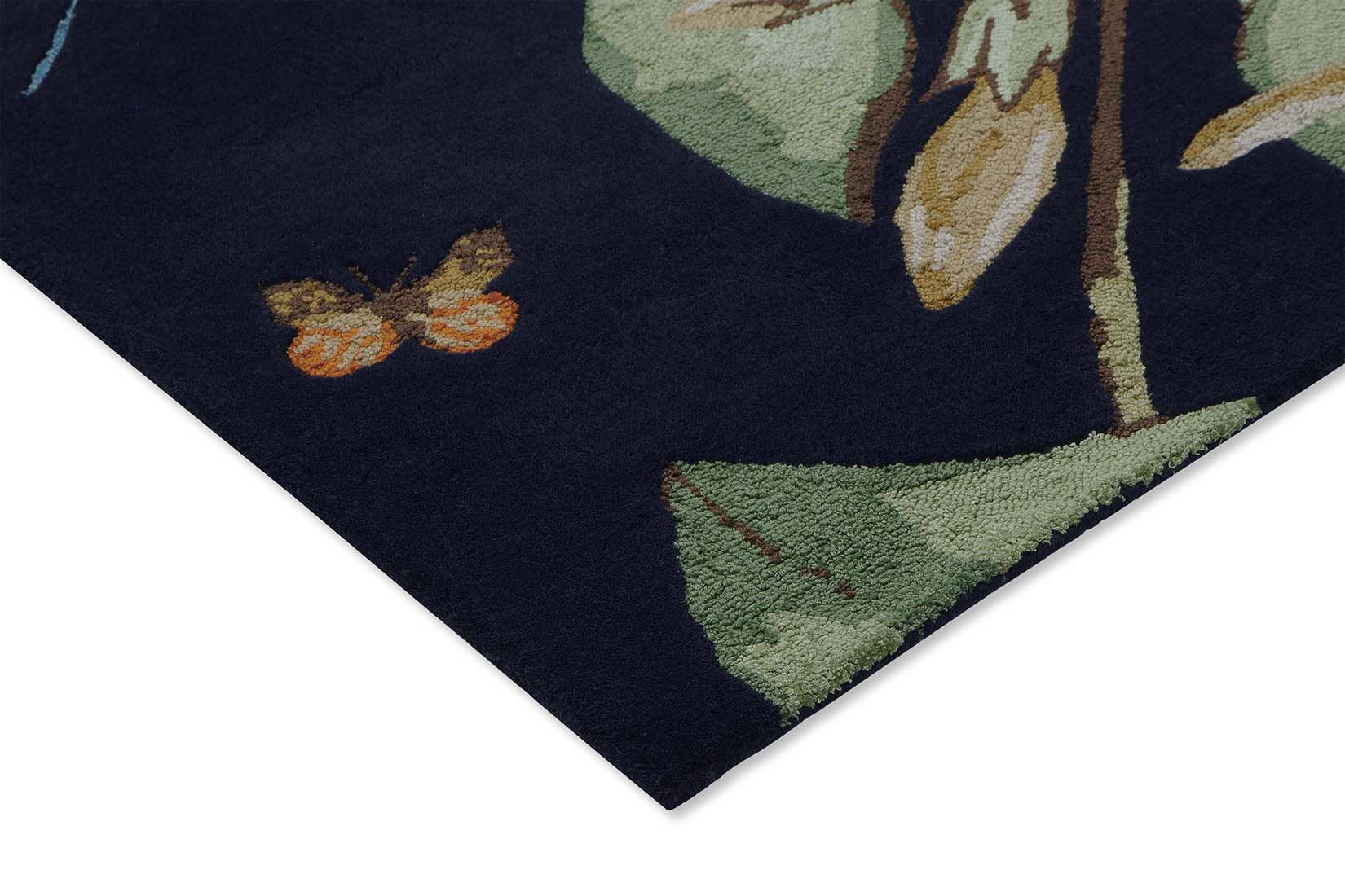 navy floral area rug