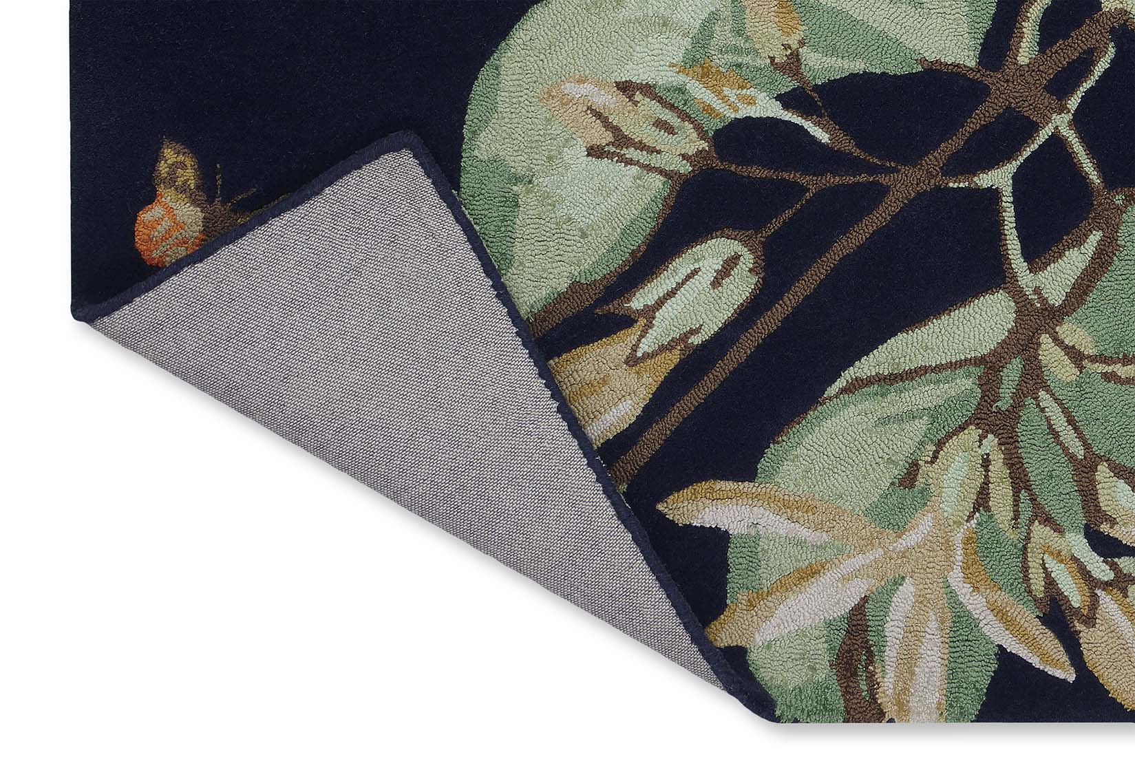 navy floral area rug