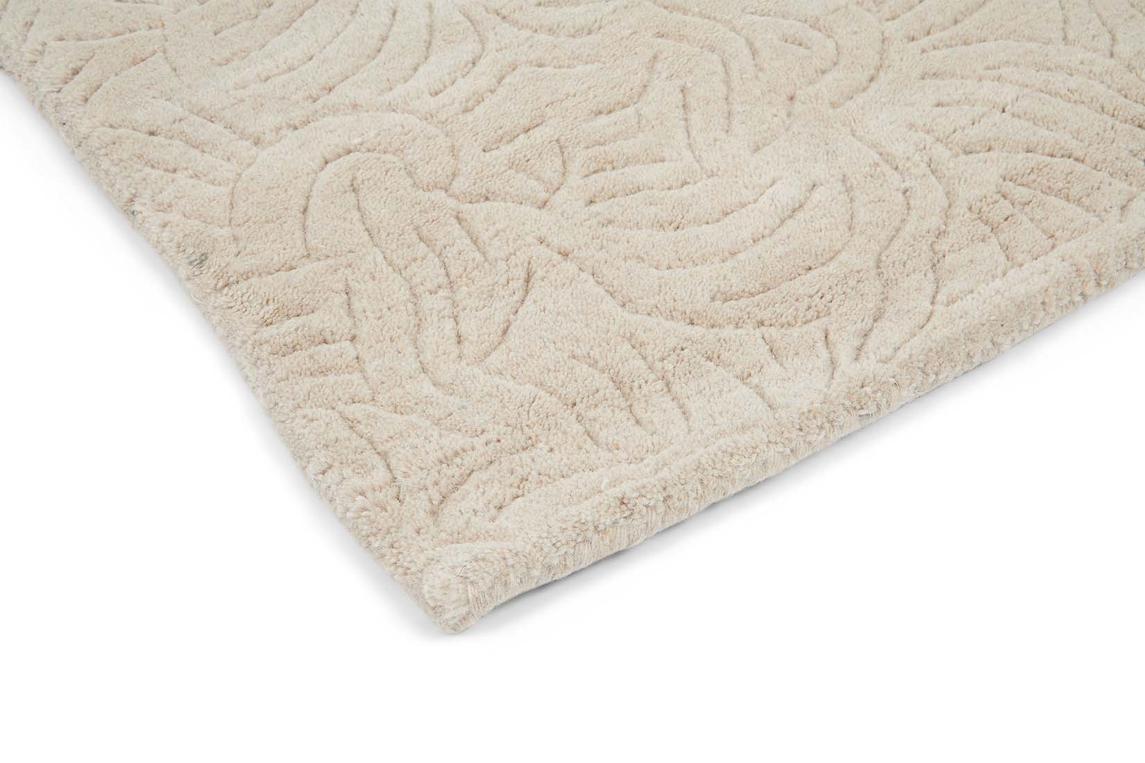 Rectangular pink rug decorated with coral and blue peonies