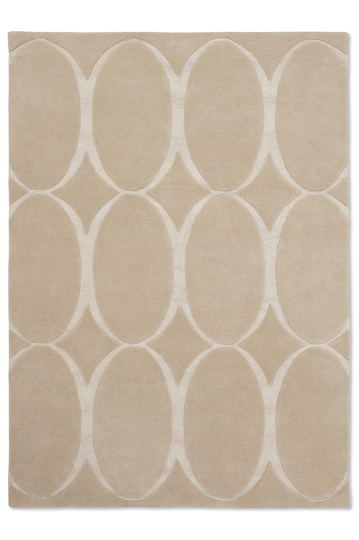 beige geometric area rug