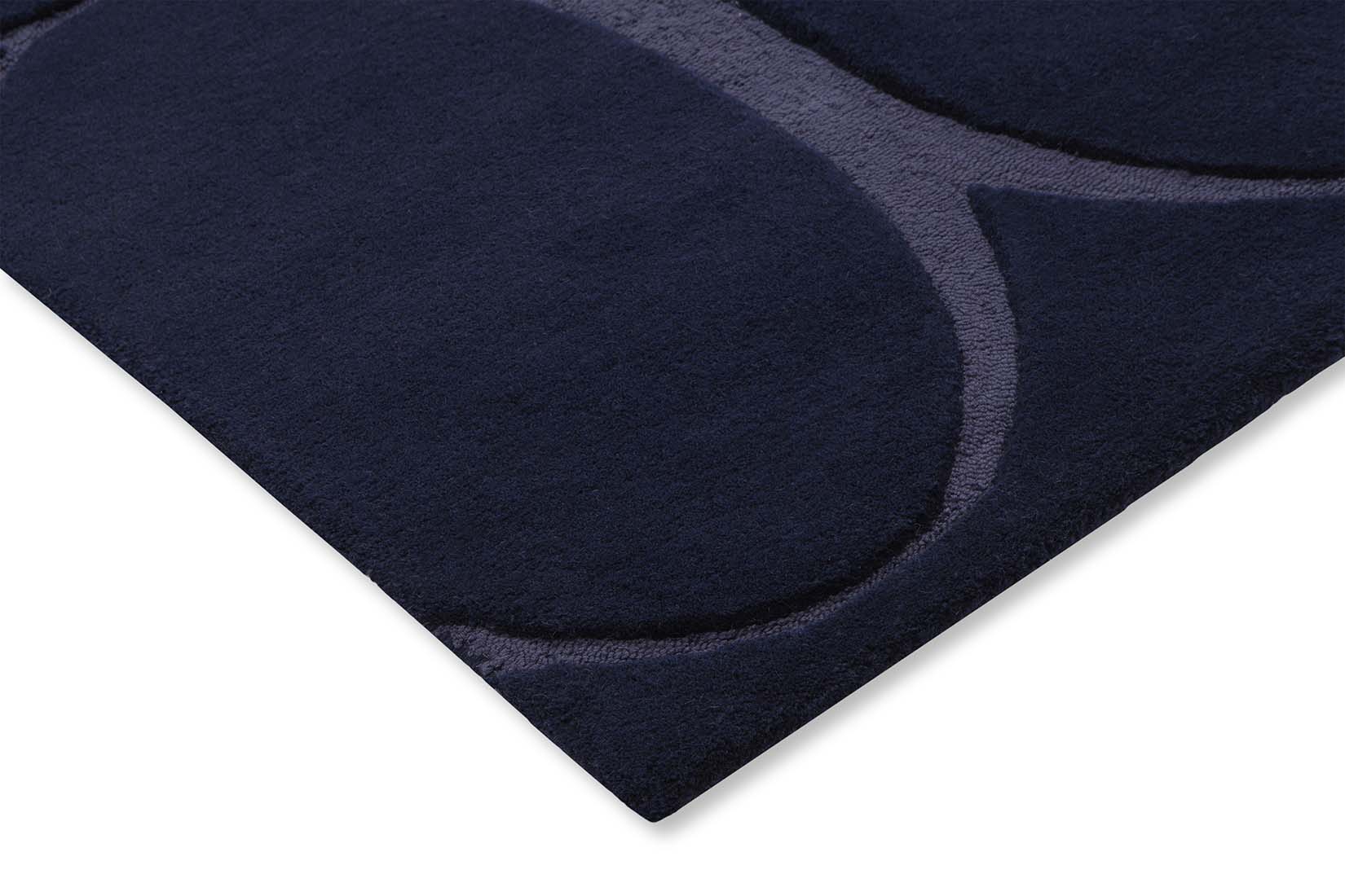 navy geometric area rug