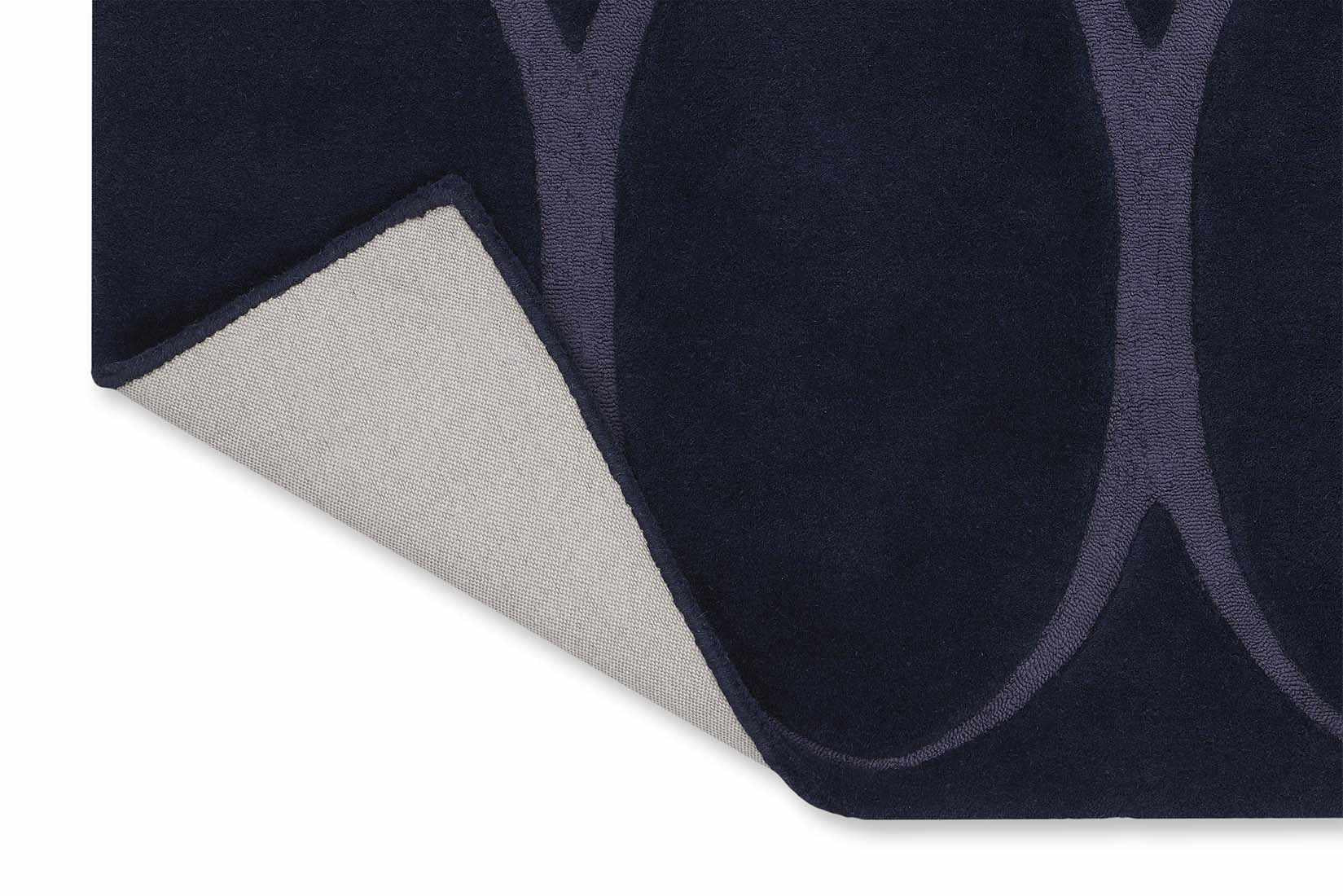 navy geometric area rug