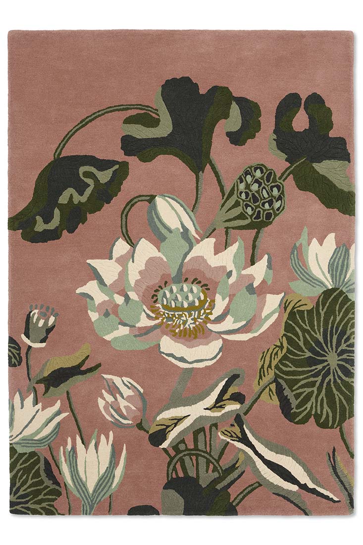 multicolour floral area rug