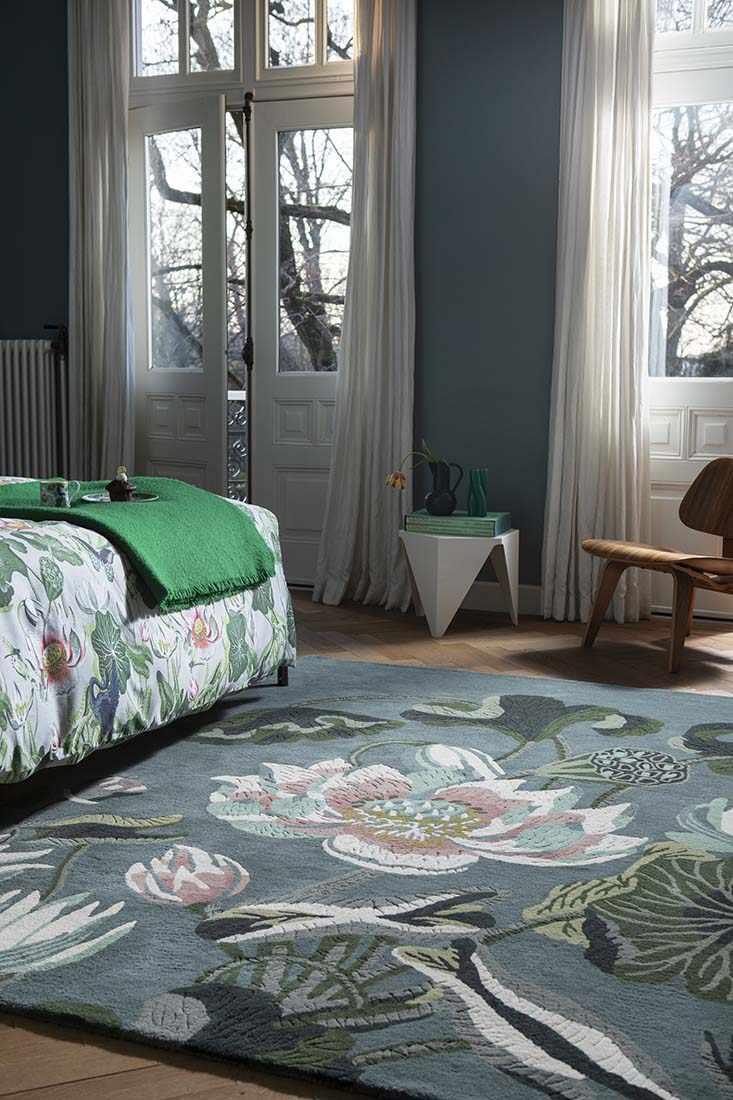 multicolour floral area rug