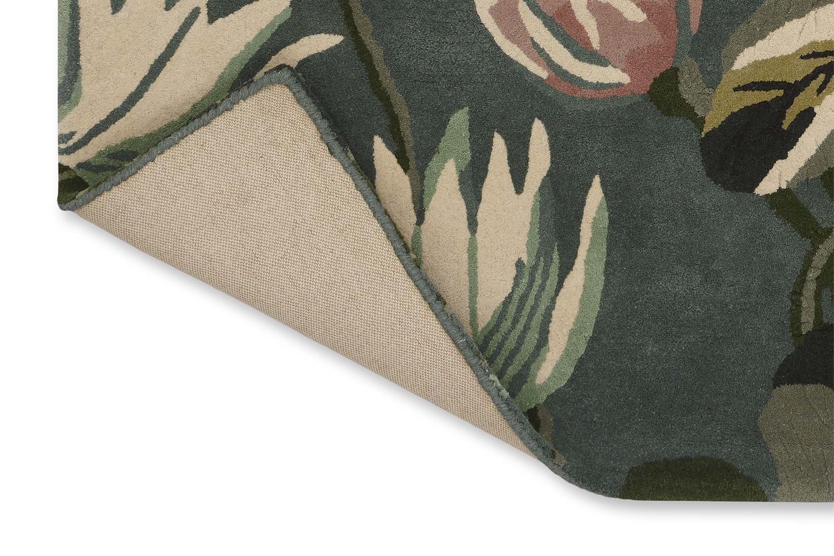 multicolour floral area rug