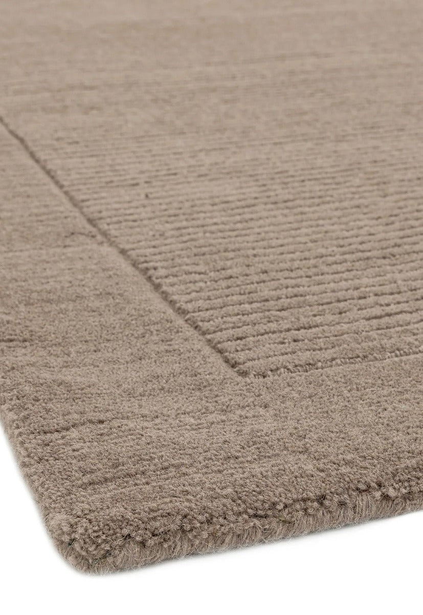 Plain taupe york runner