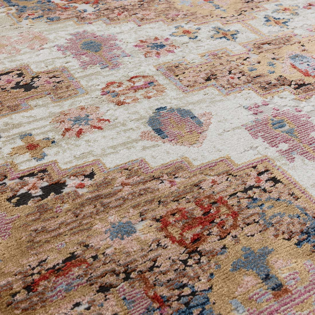 multicolour Persian inspired area rug
