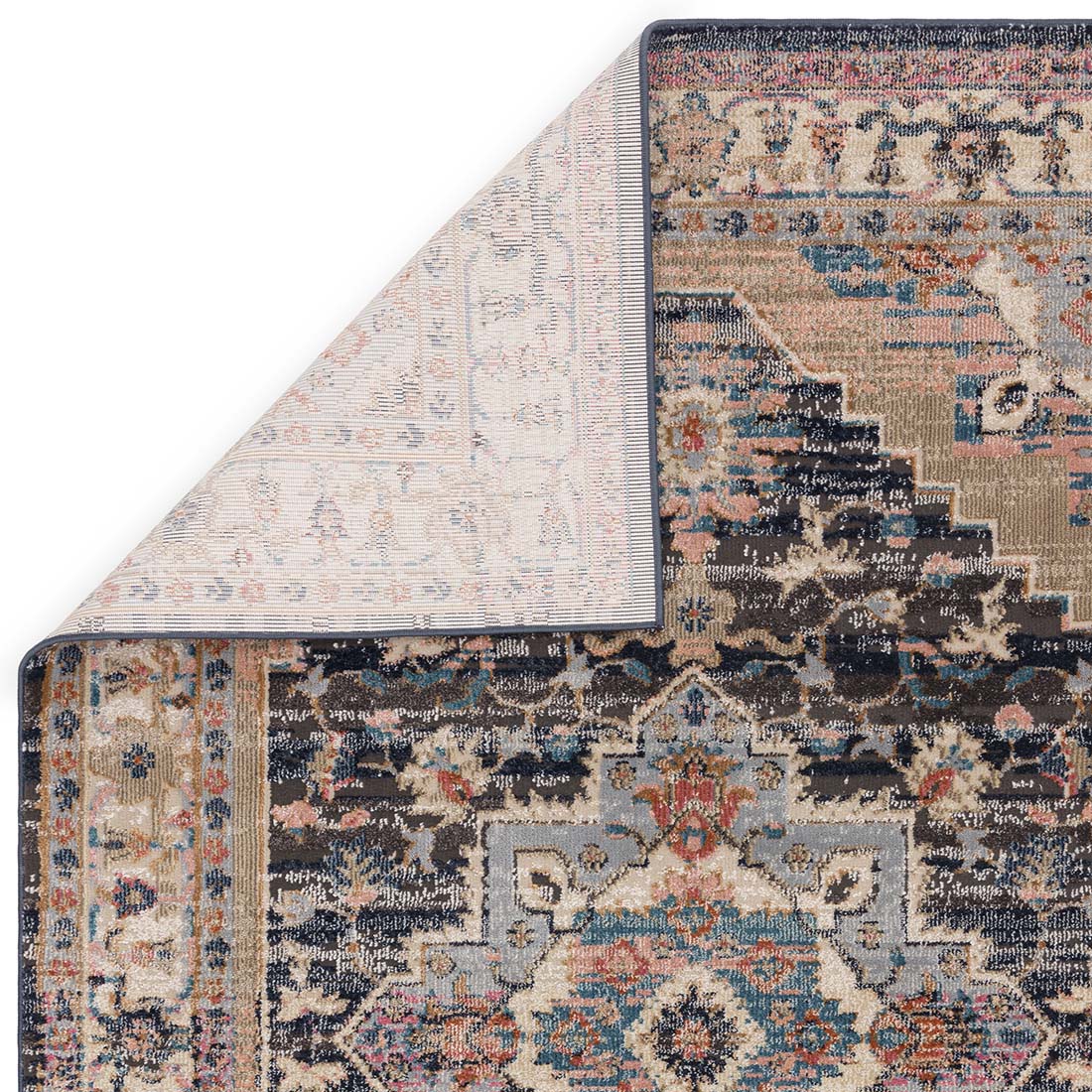 multicolour Persian inspired area rug