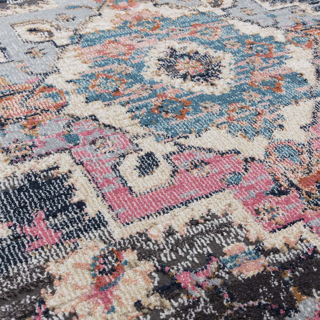 multicolour Persian inspired area rug