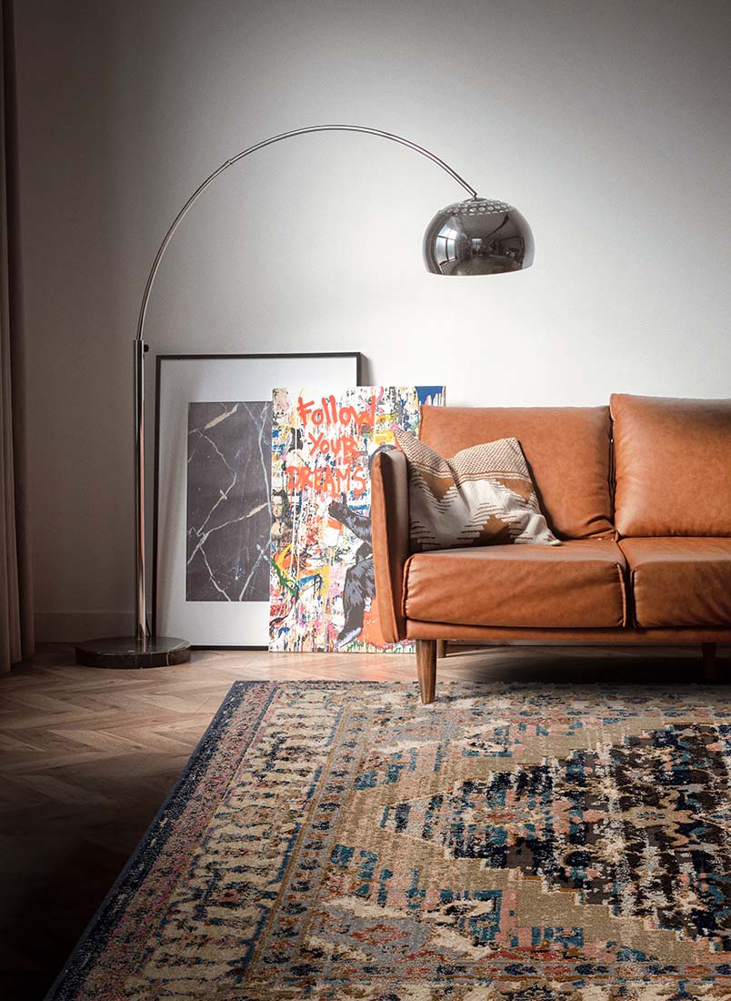 multicolour Persian inspired area rug