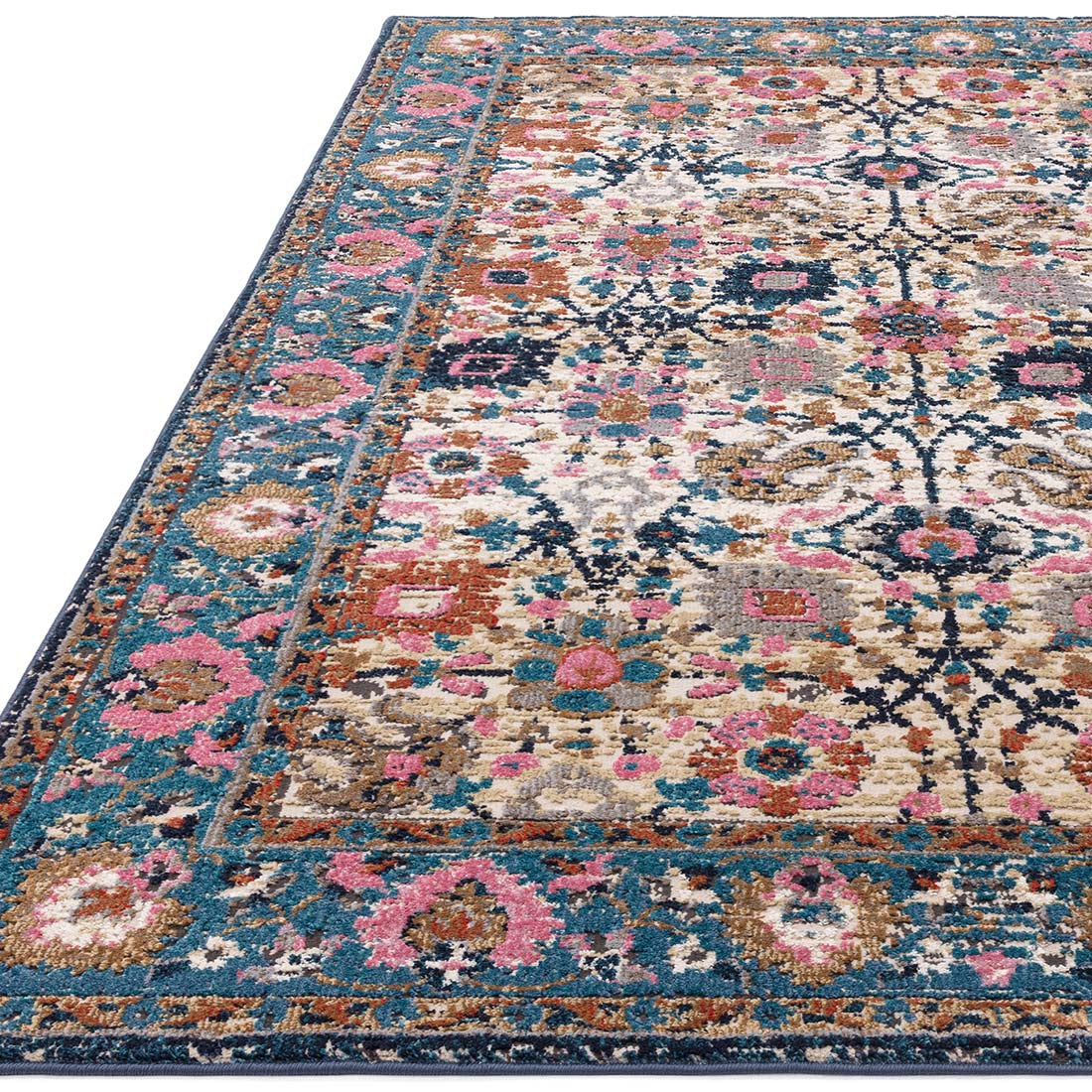 multicolour Persian inspired area rug