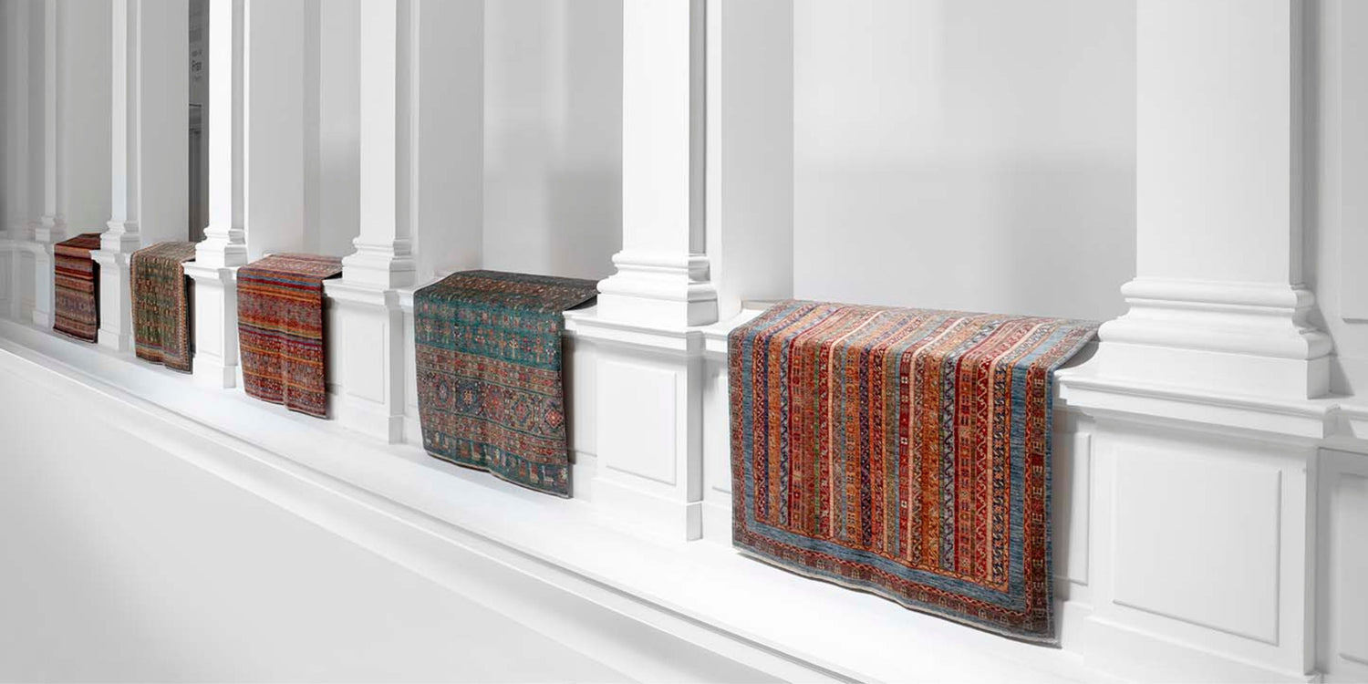 Shall rugs hanging up