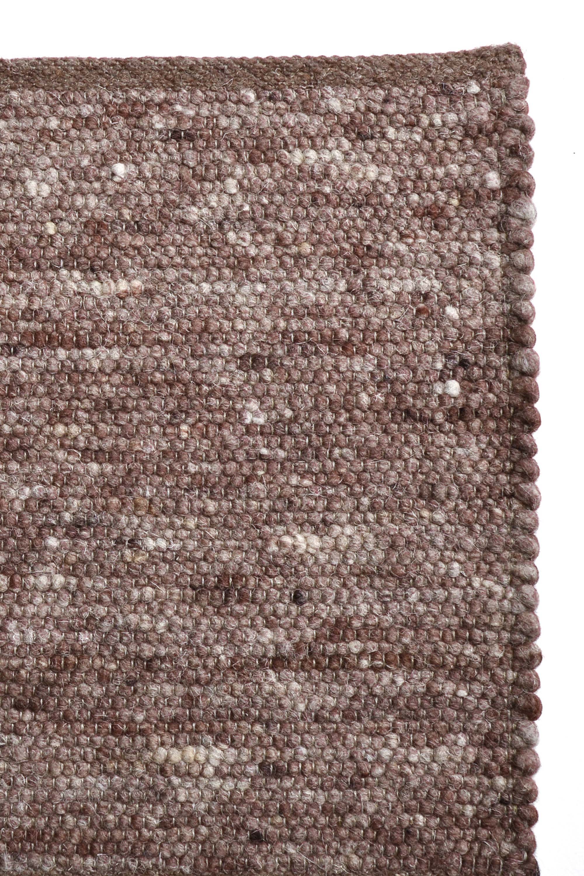 Brown luxury plain handwoven rug