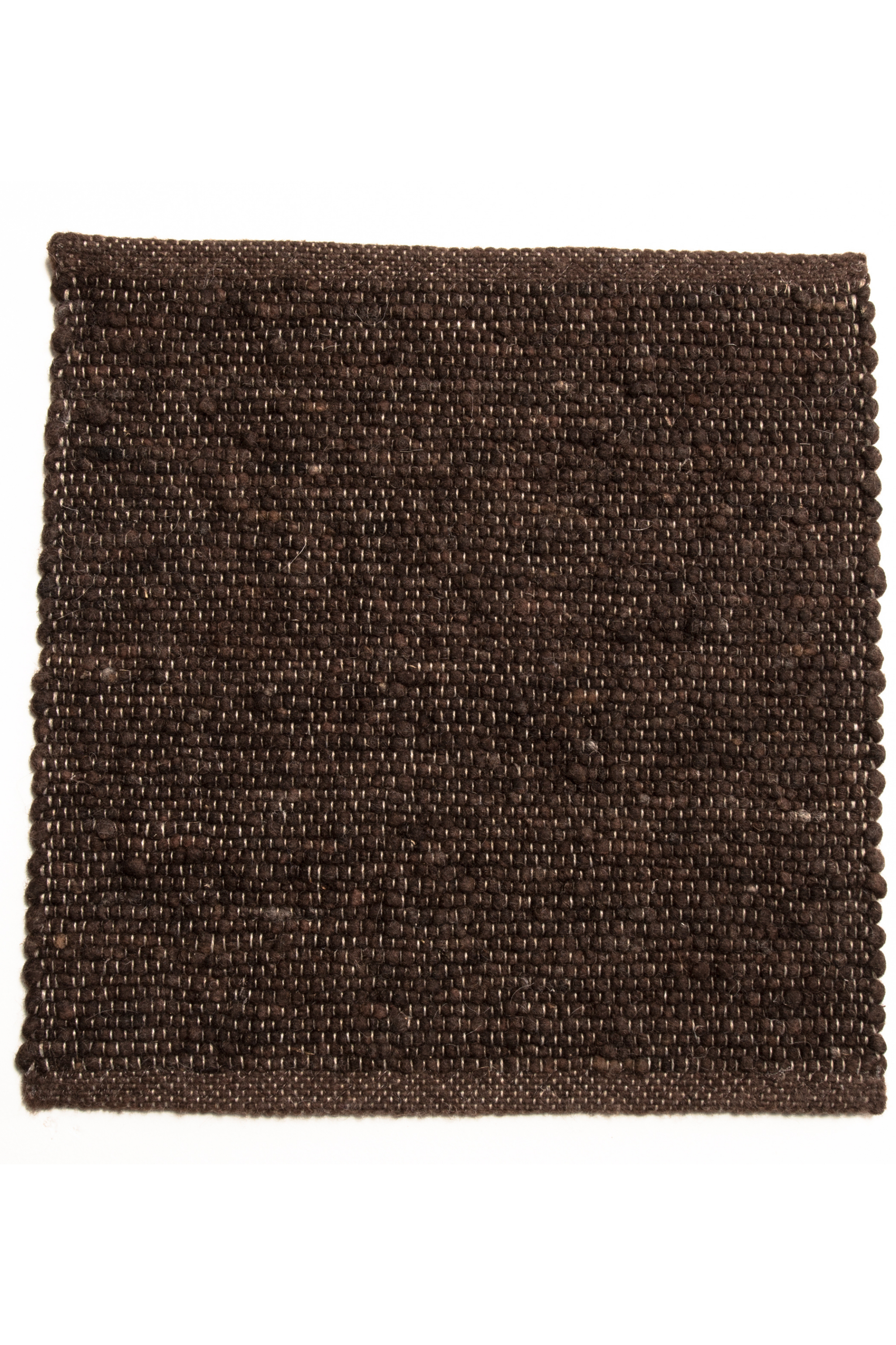 Brown luxury plain handwoven rug