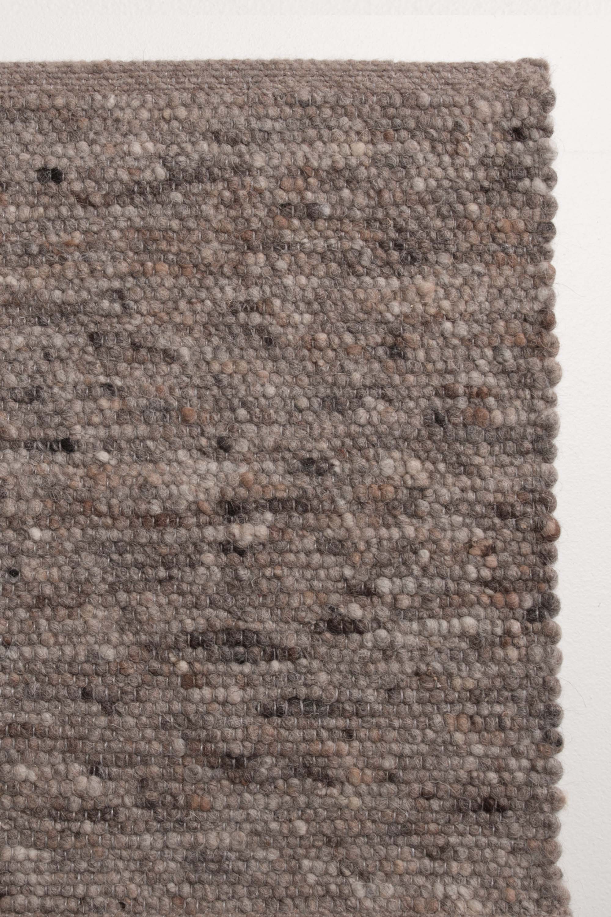 Brown luxury plain handwoven rug