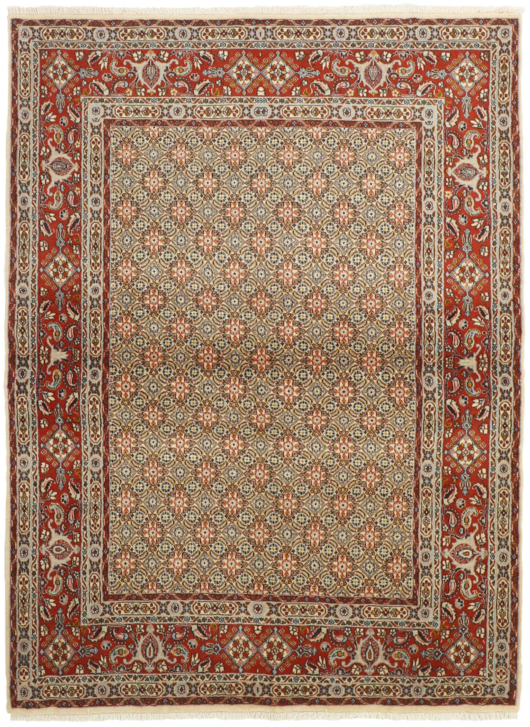 multicolour persian rug with floral pattern