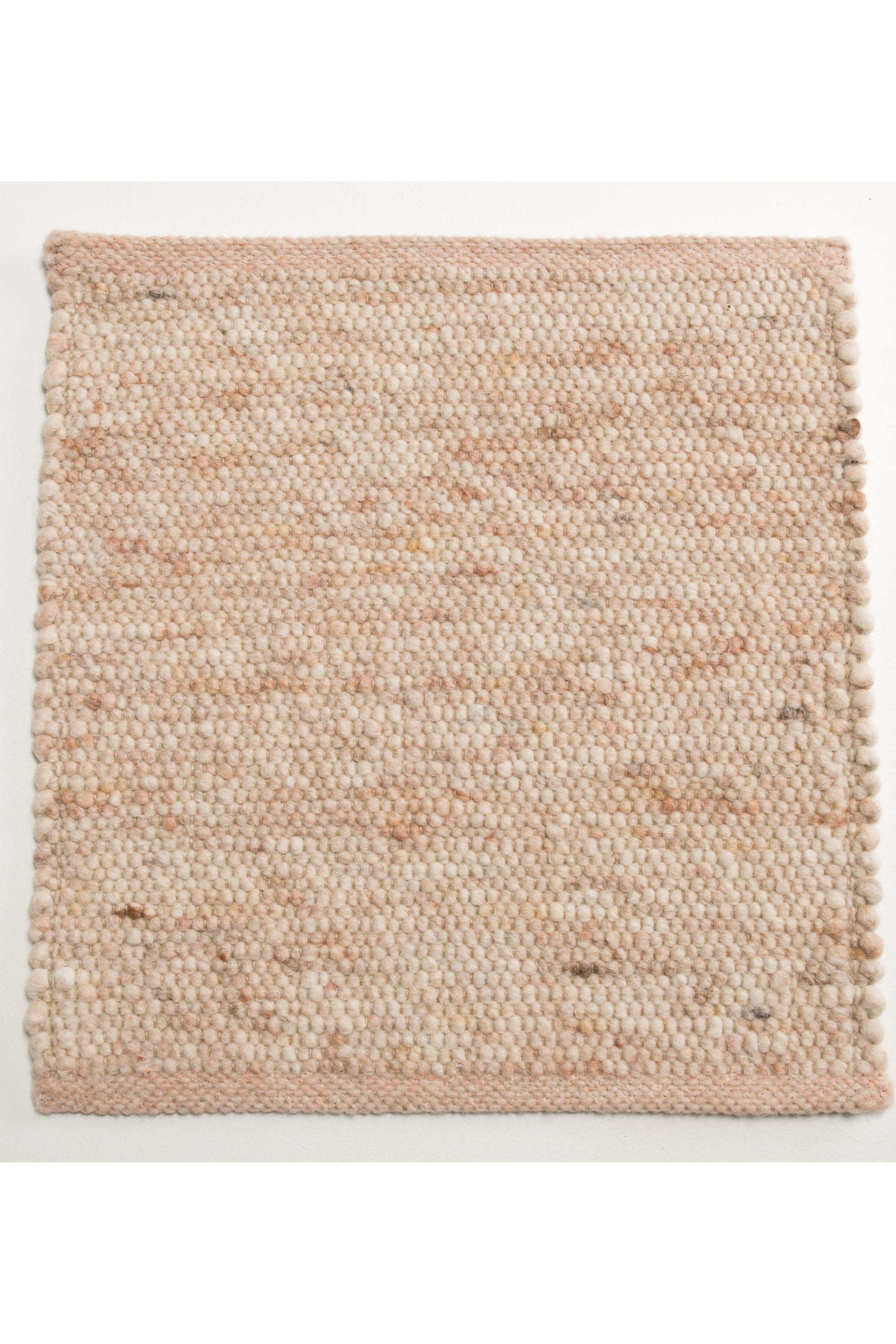 Cream luxury plain handwoven rug