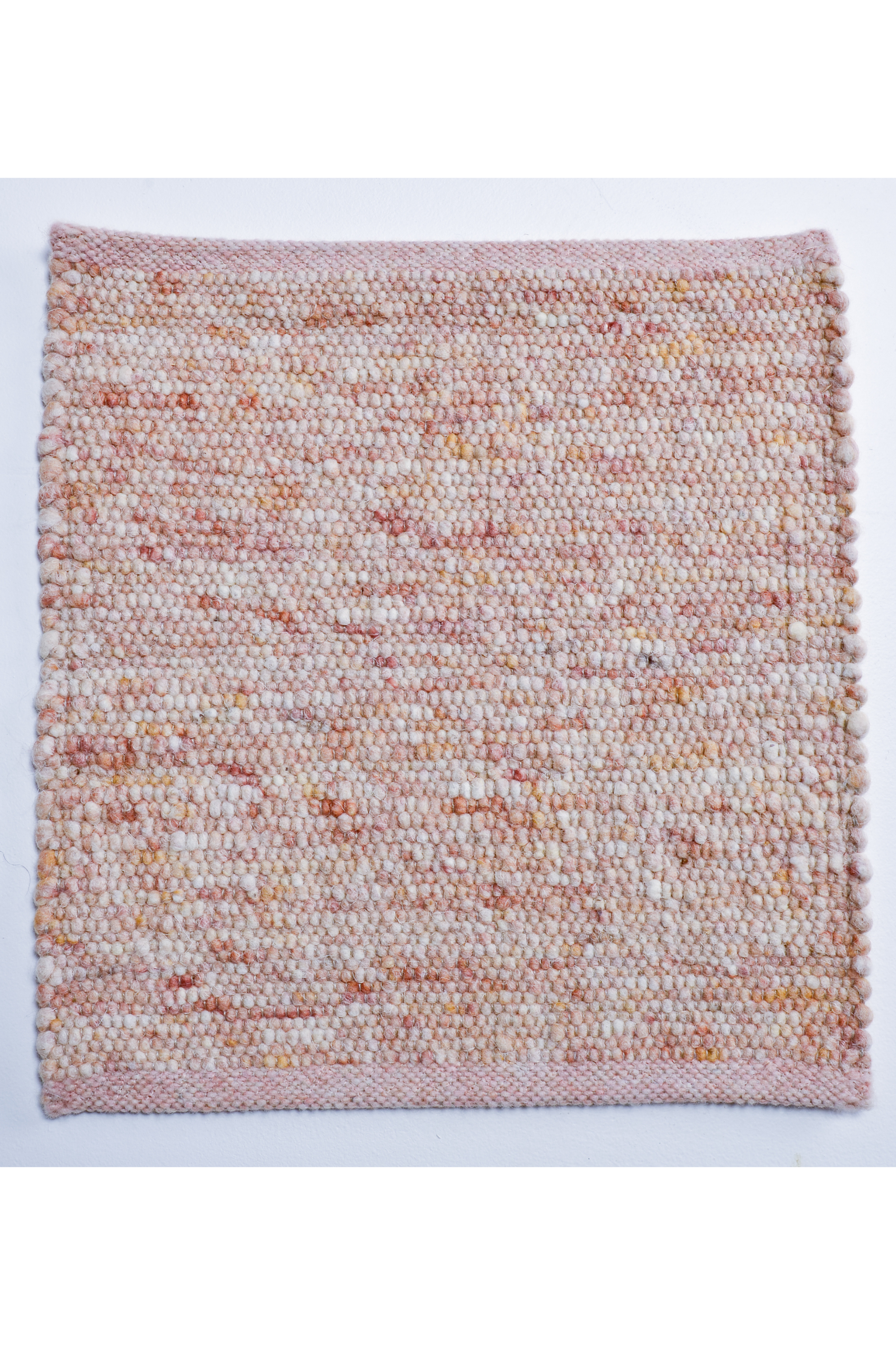 Pink luxury plain handwoven rug