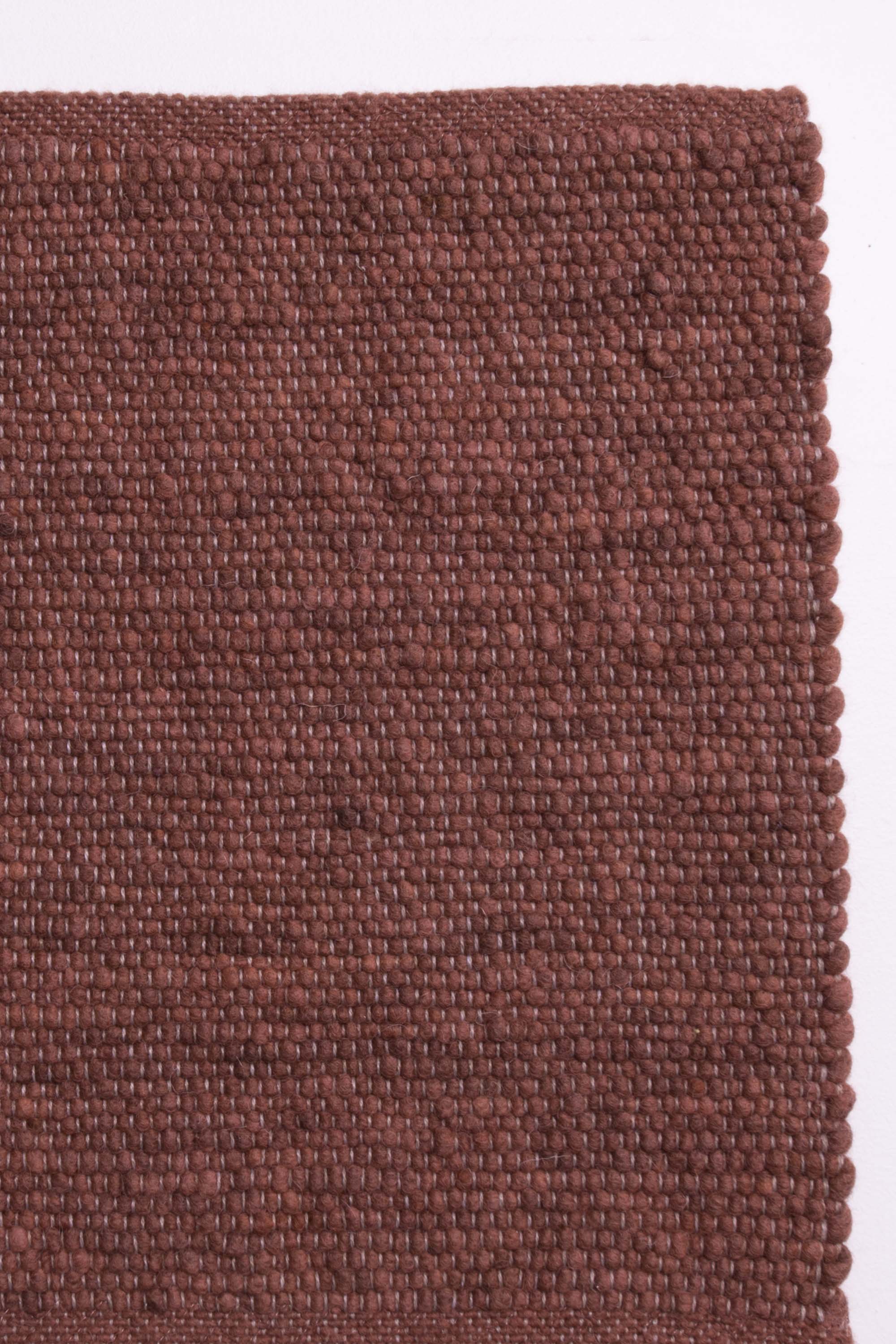 Red luxury plain handwoven rug