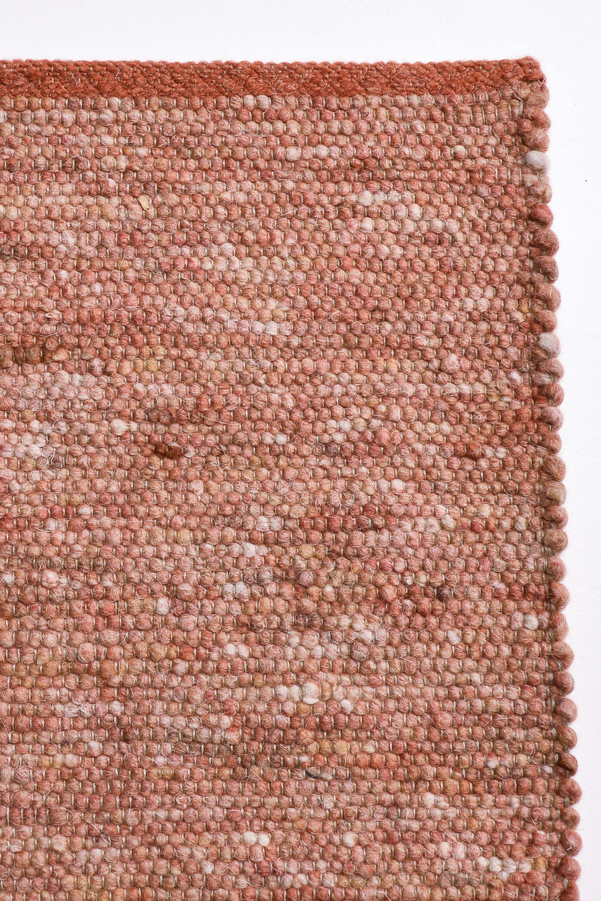 Orange luxury plain handwoven rug