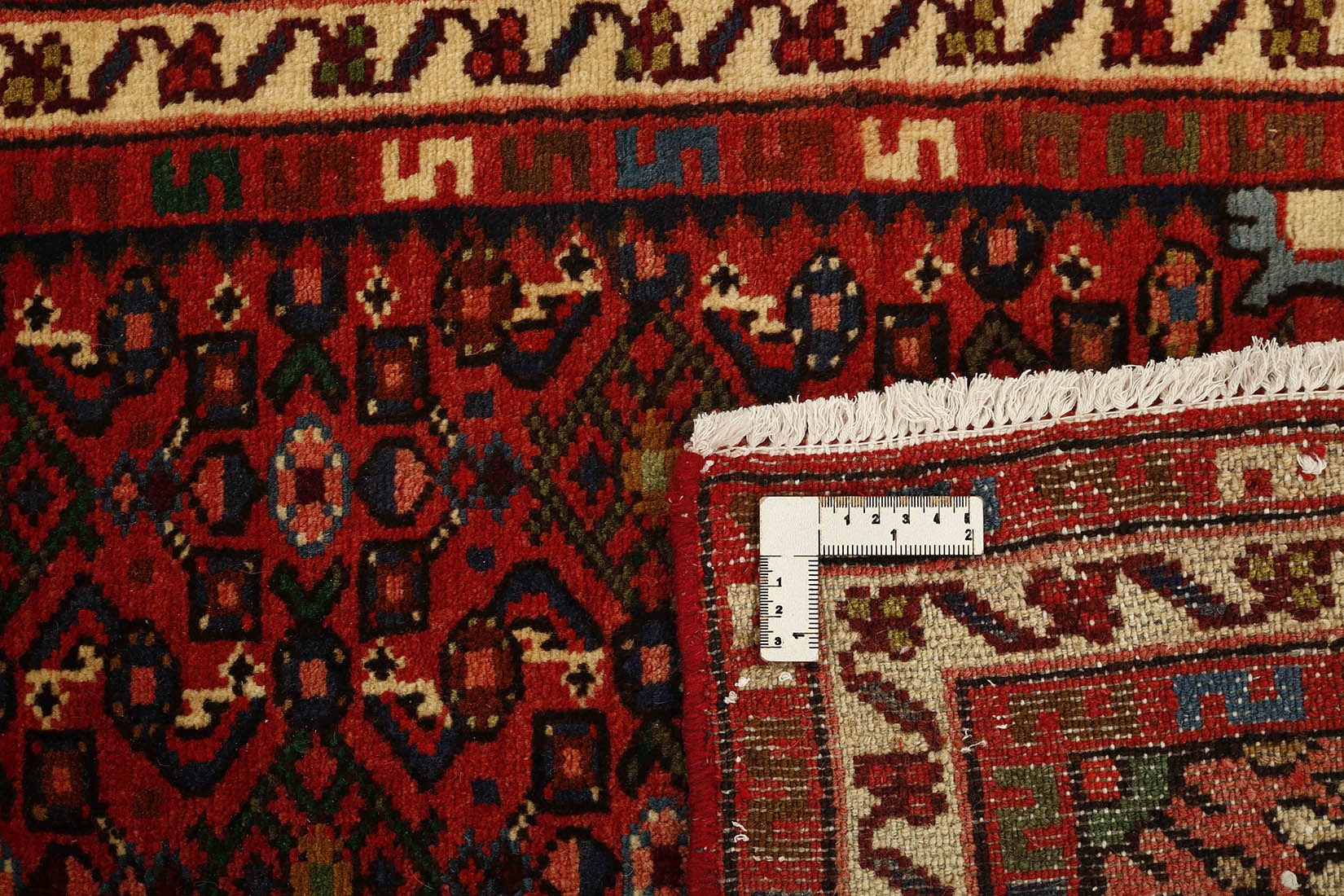 Red traditional persian rug
