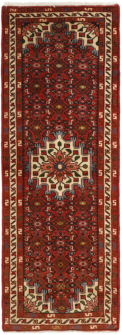 Red traditional persian rug
