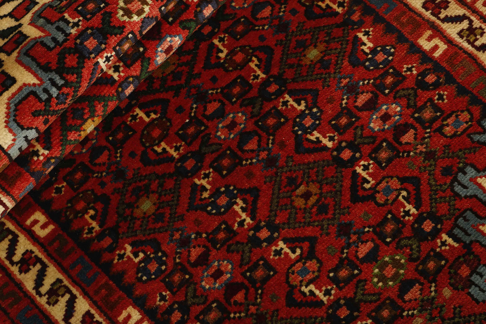 Red traditional persian rug
