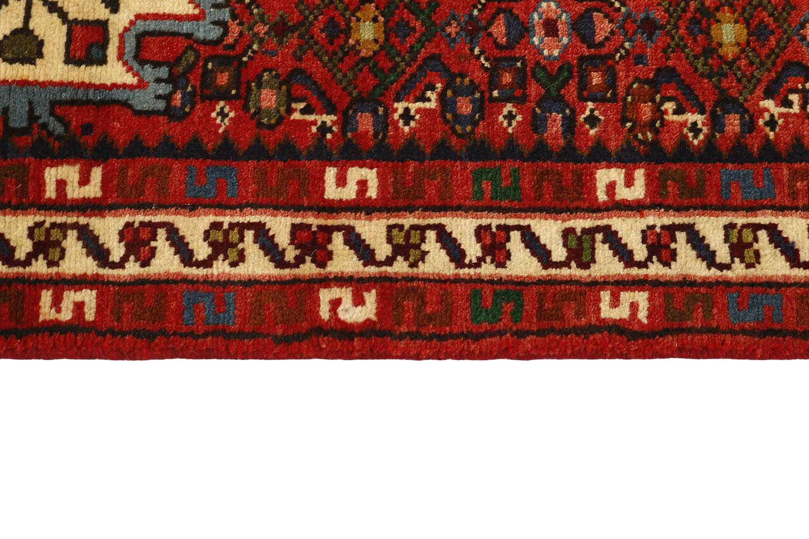 Red traditional persian rug
