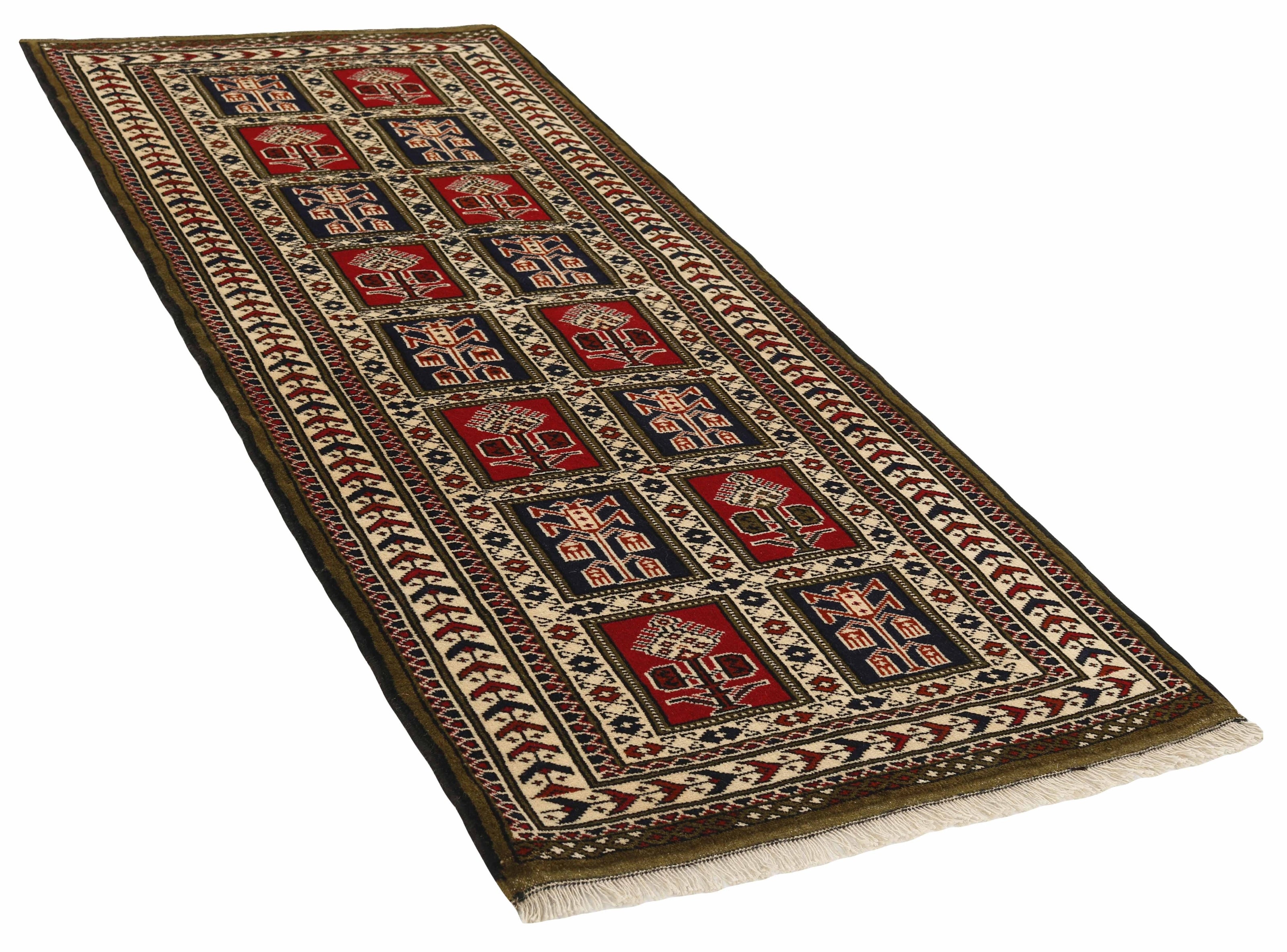  red and black persian runner