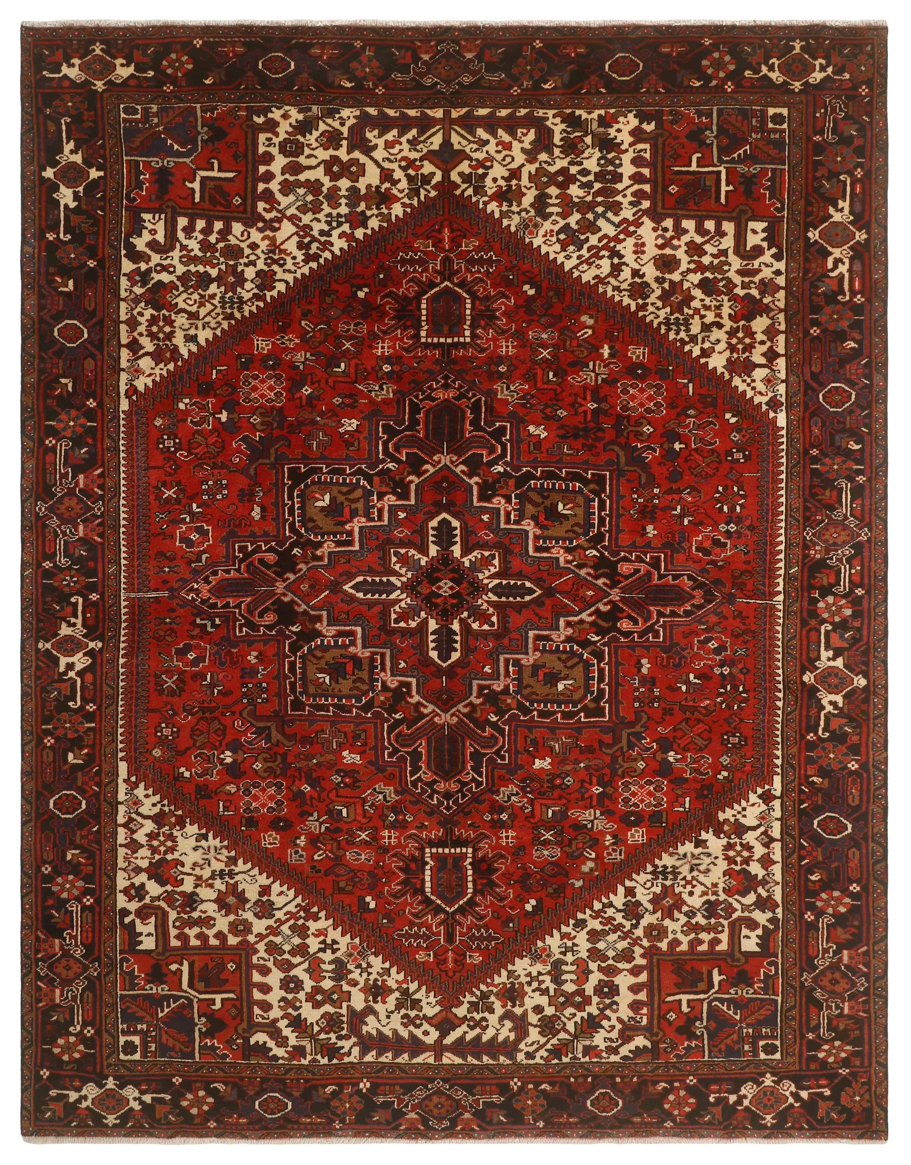 Red traditional persian rug