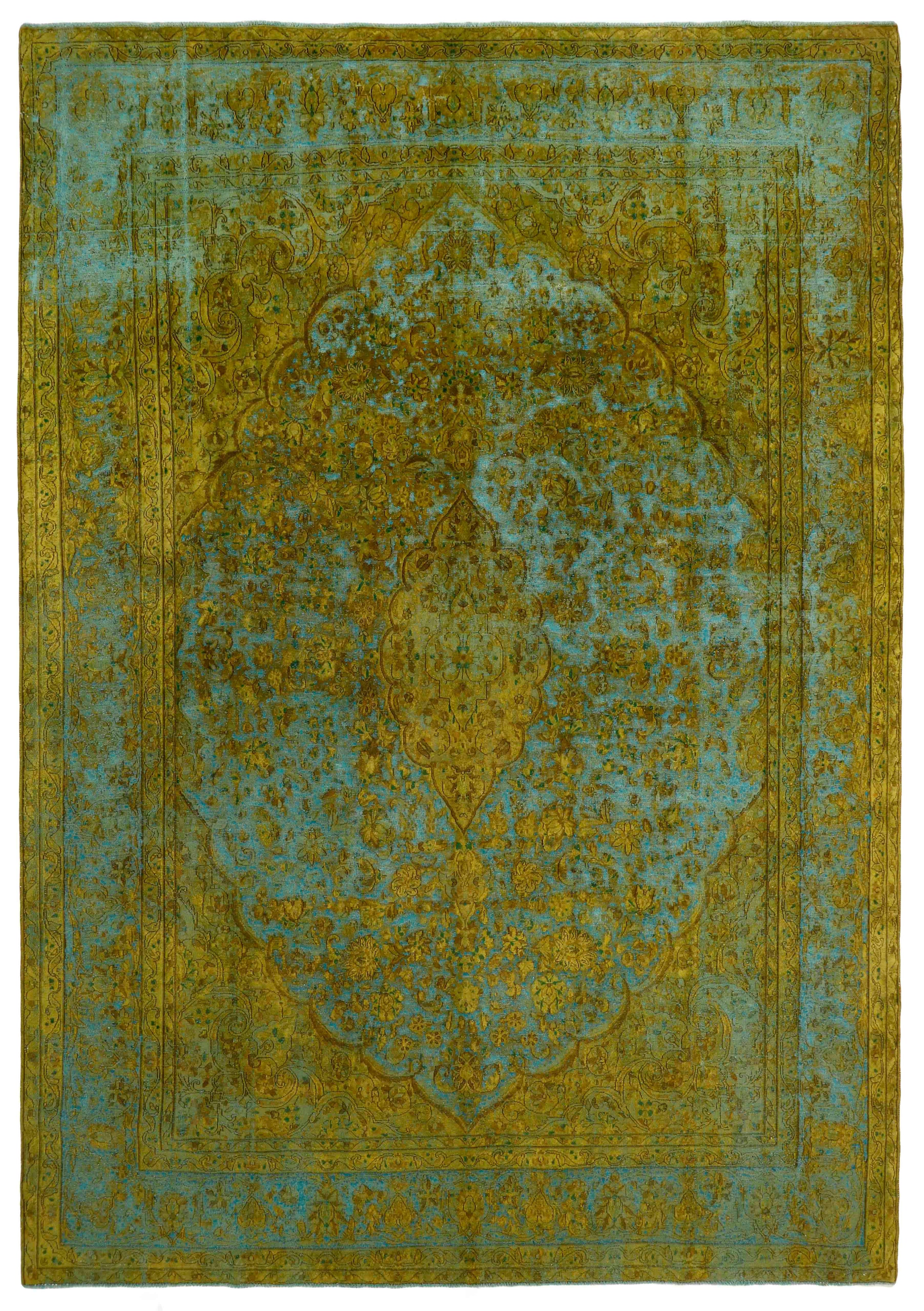 distressed vintage persian rug