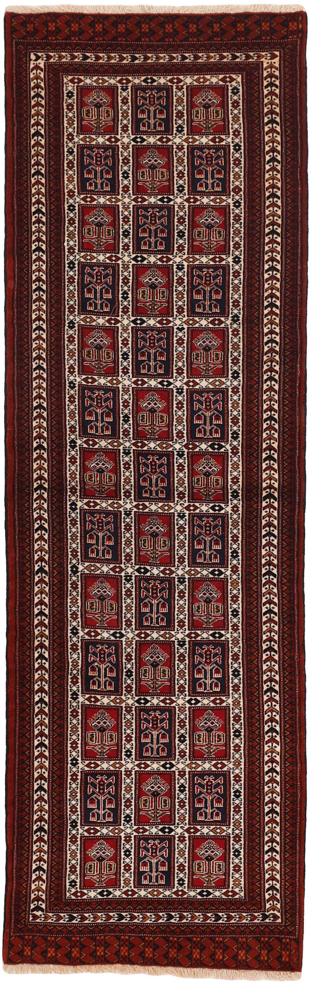 authentic red and black persian runner