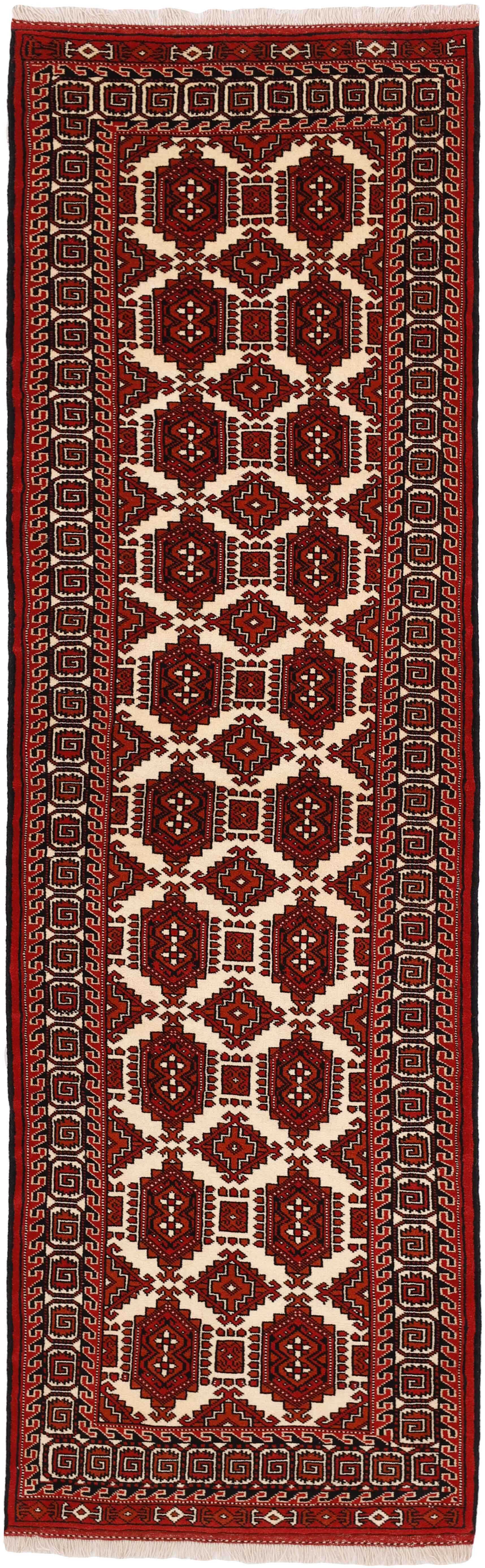 authentic red and black persian runner