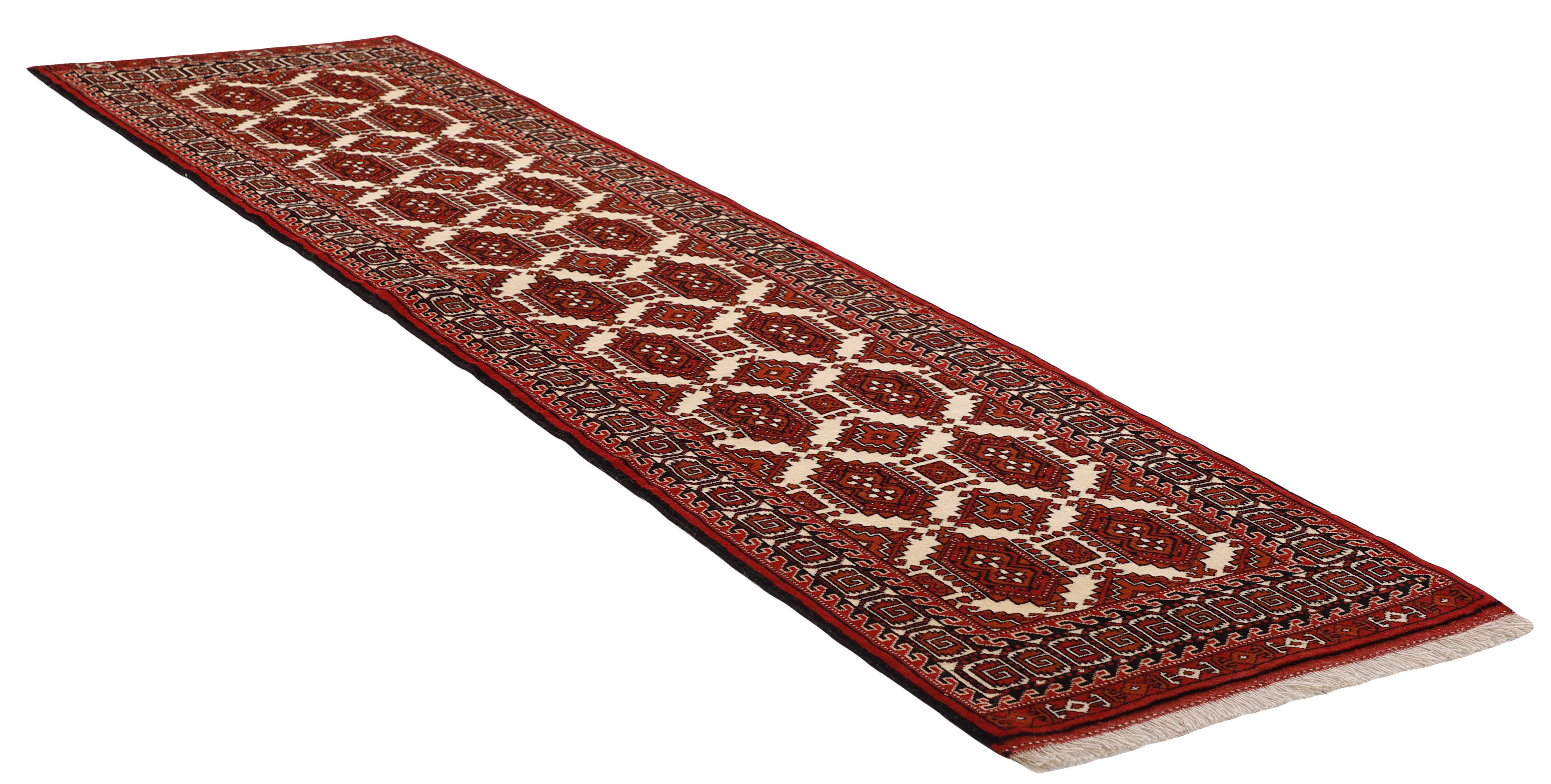 authentic red and black persian runner