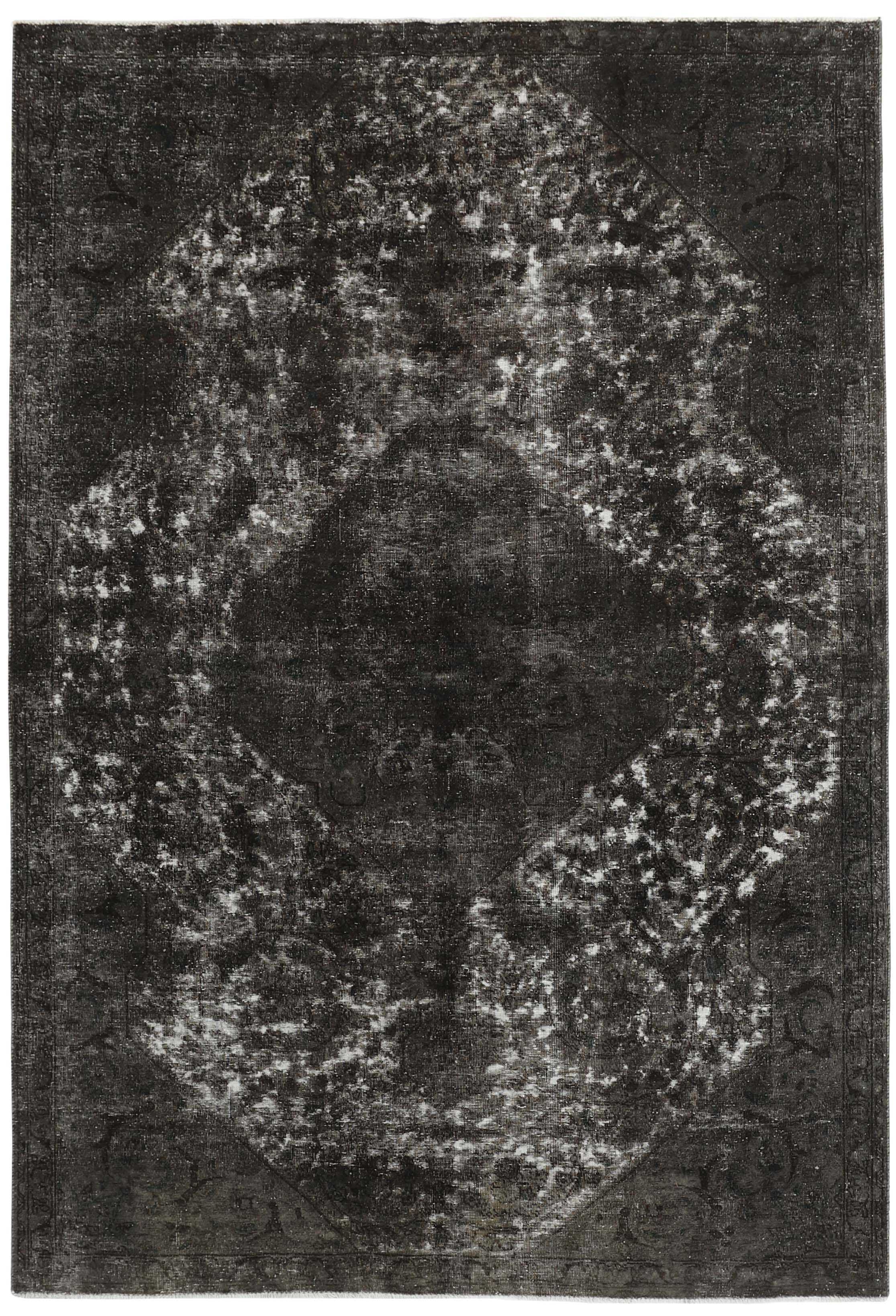 black vintage persian rug