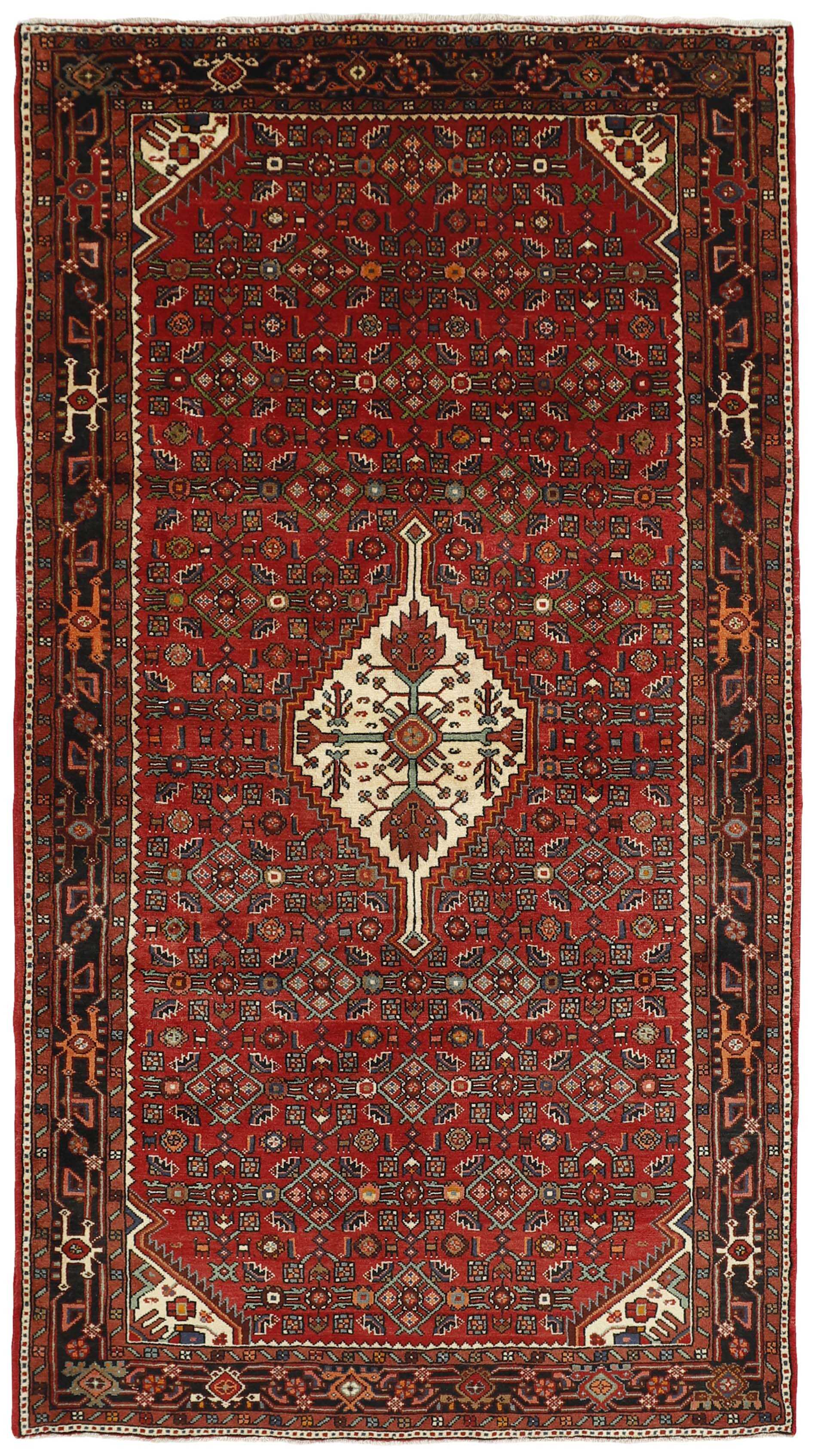 Red traditional persian rug