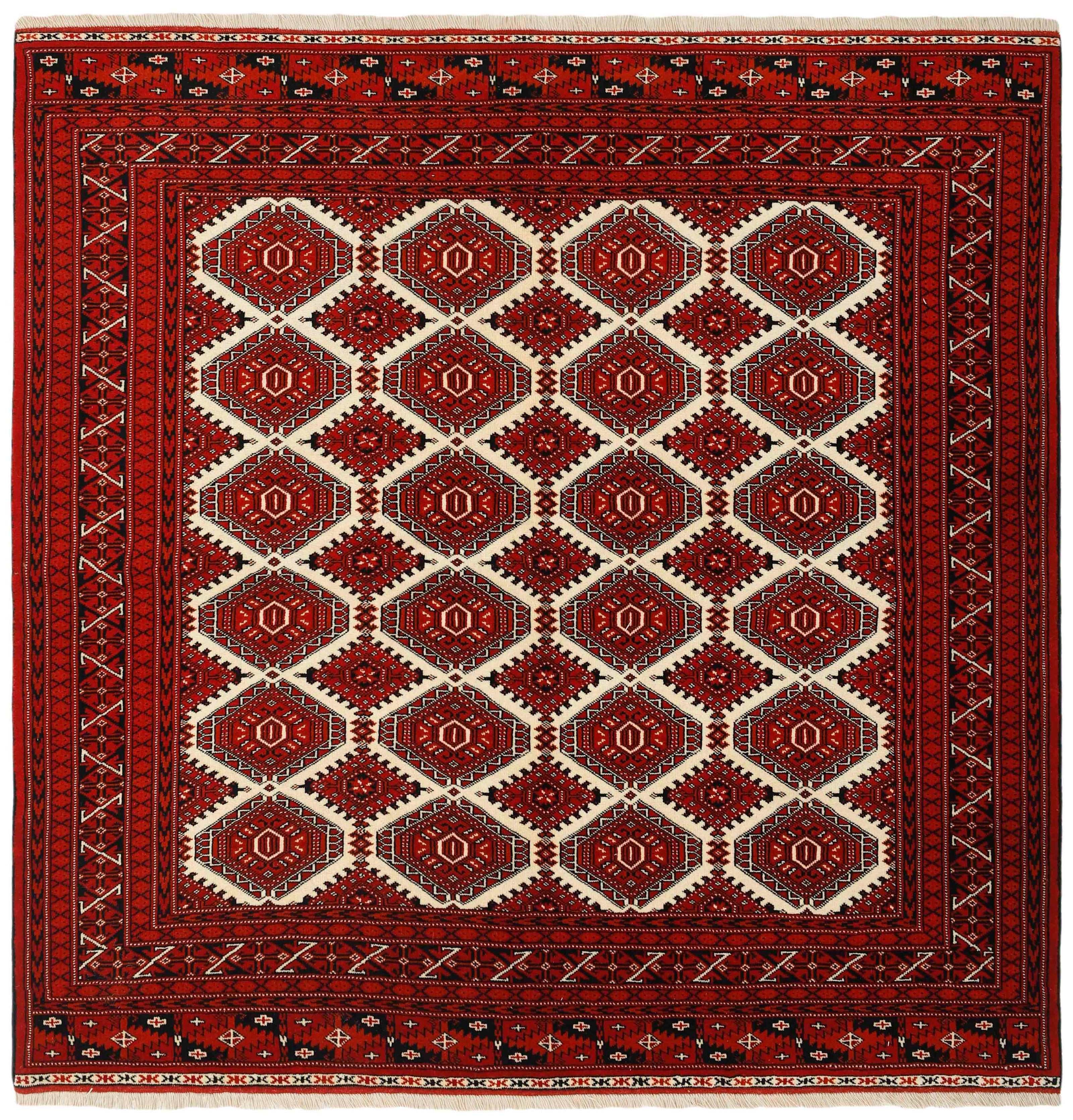 authentic red and black persian square rug