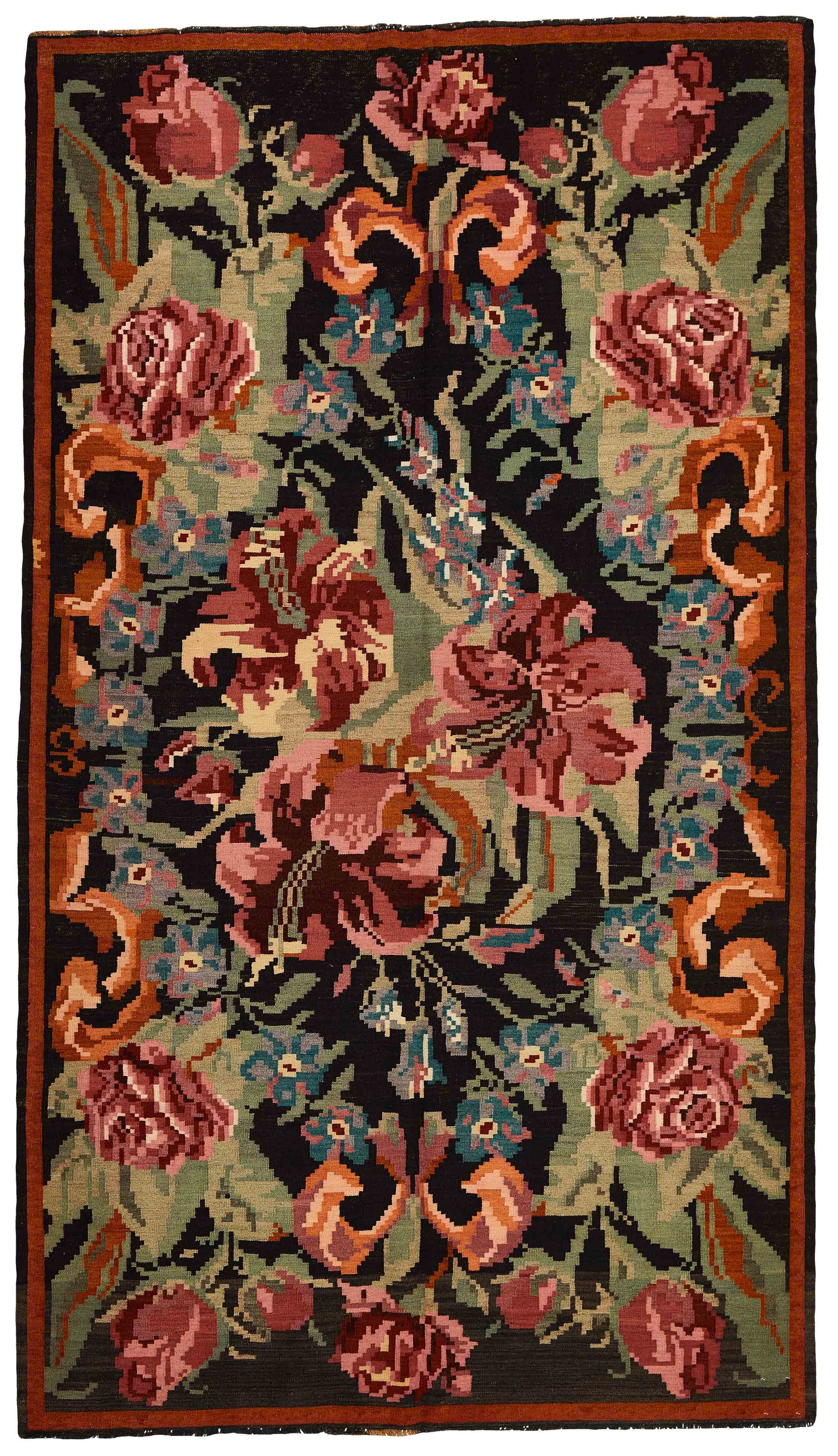 Rose Kilim Old