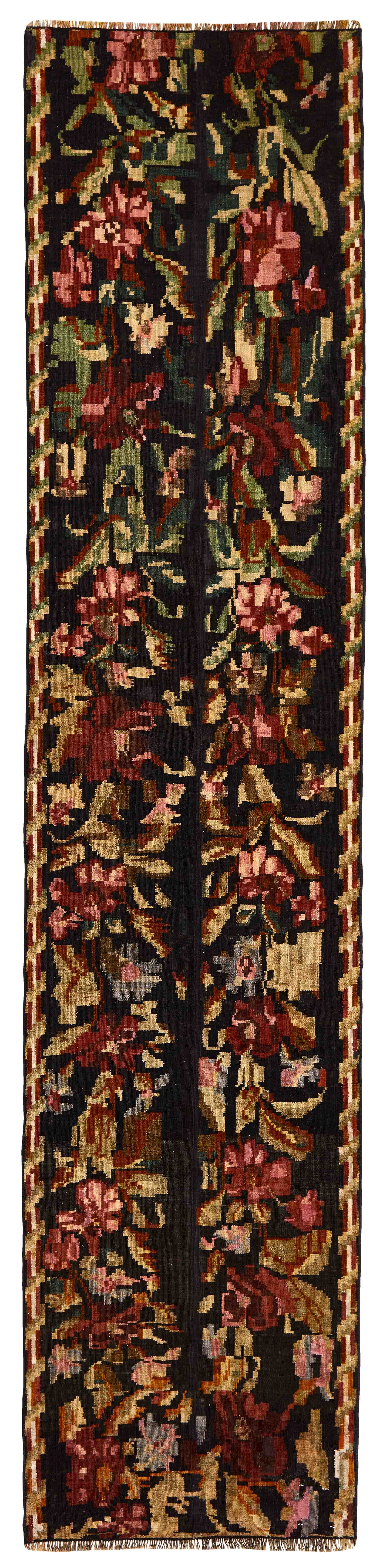 Rose Kilim Old Runner