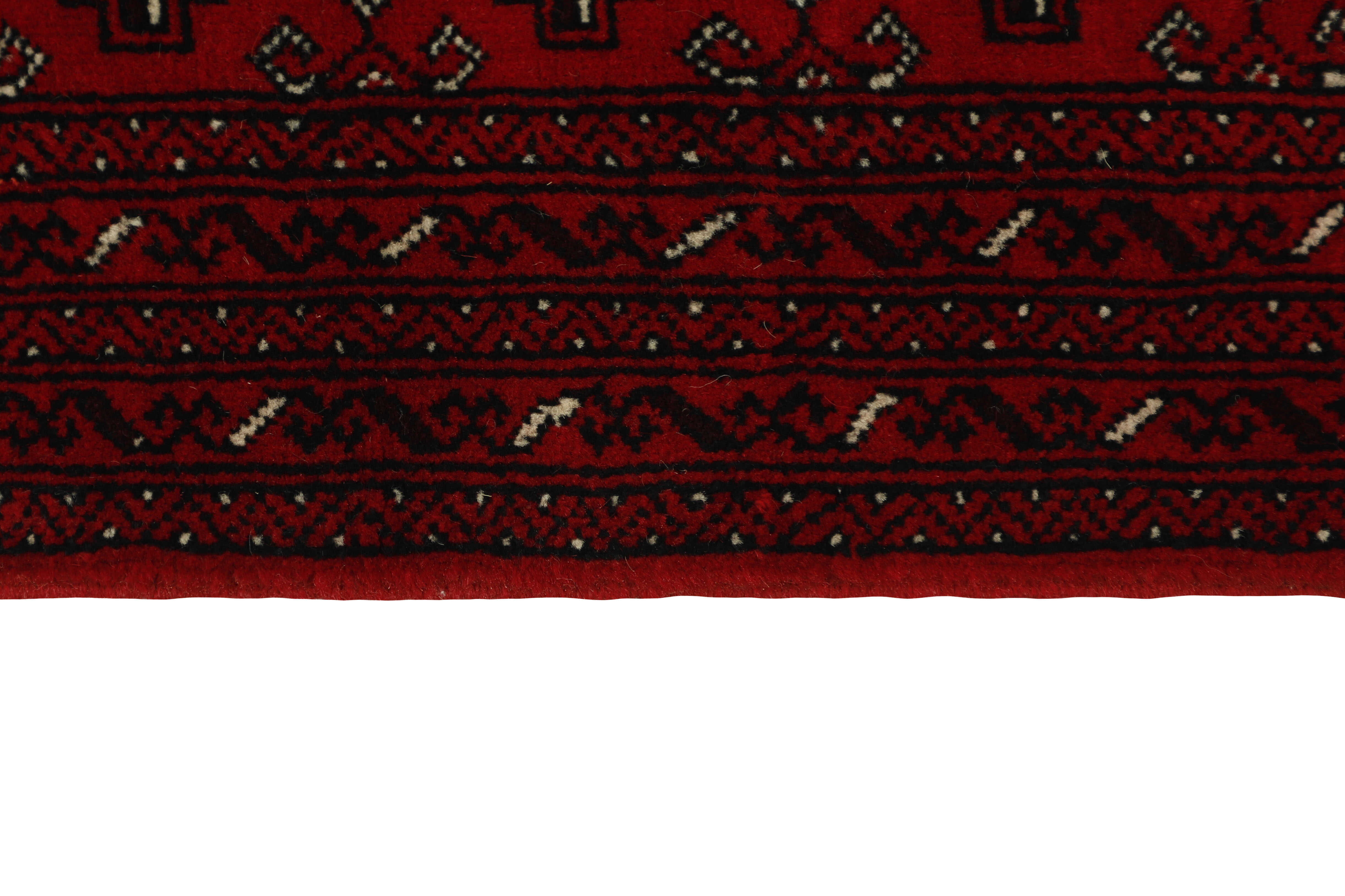 authentic red and black persian runner