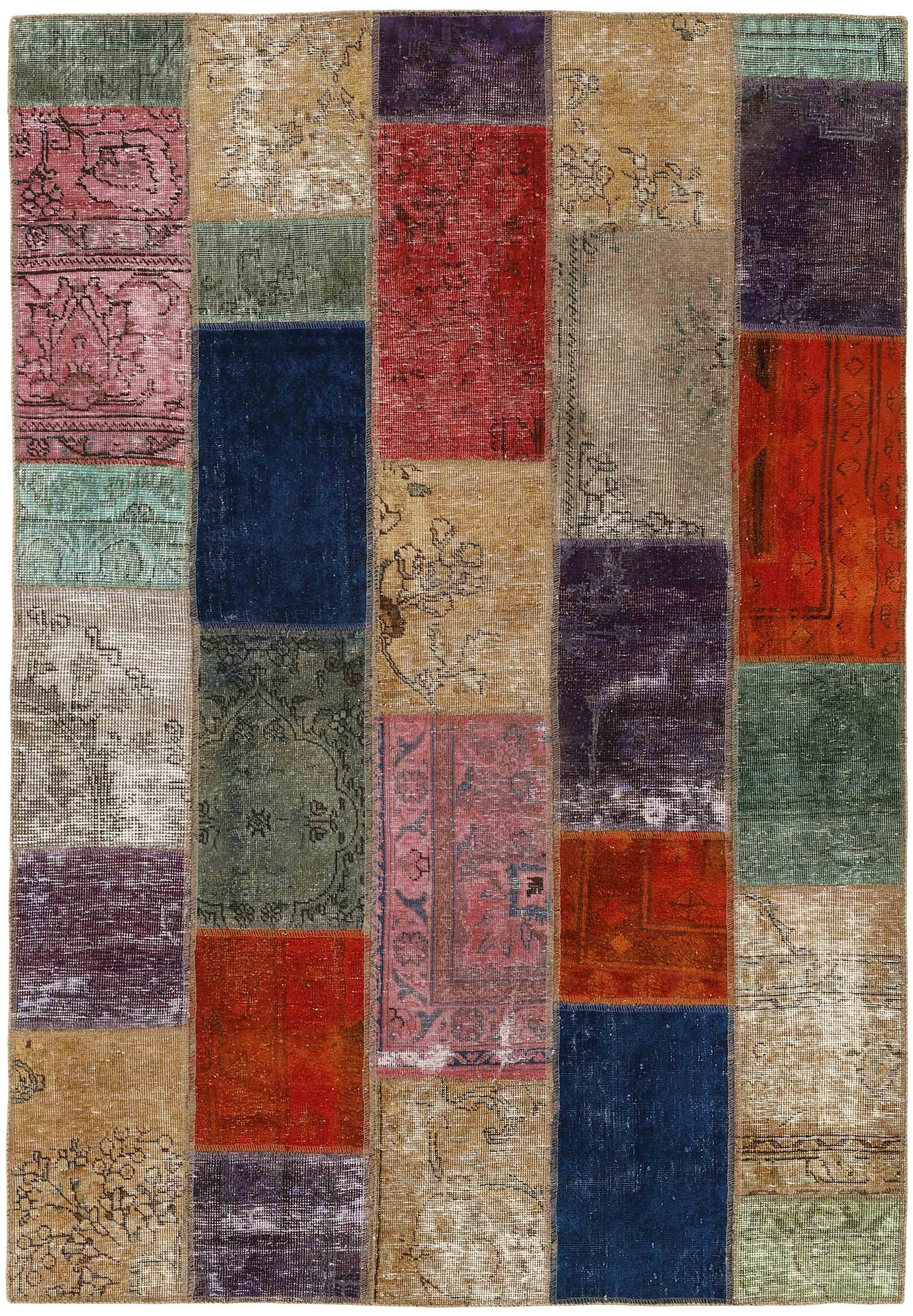 ラグ・カーペット Vintage Dead Stock Fabric Patchwork Rug Vintage Patchwork Rug | Persian Rugs | Rugs.ie, Ireland-1484054