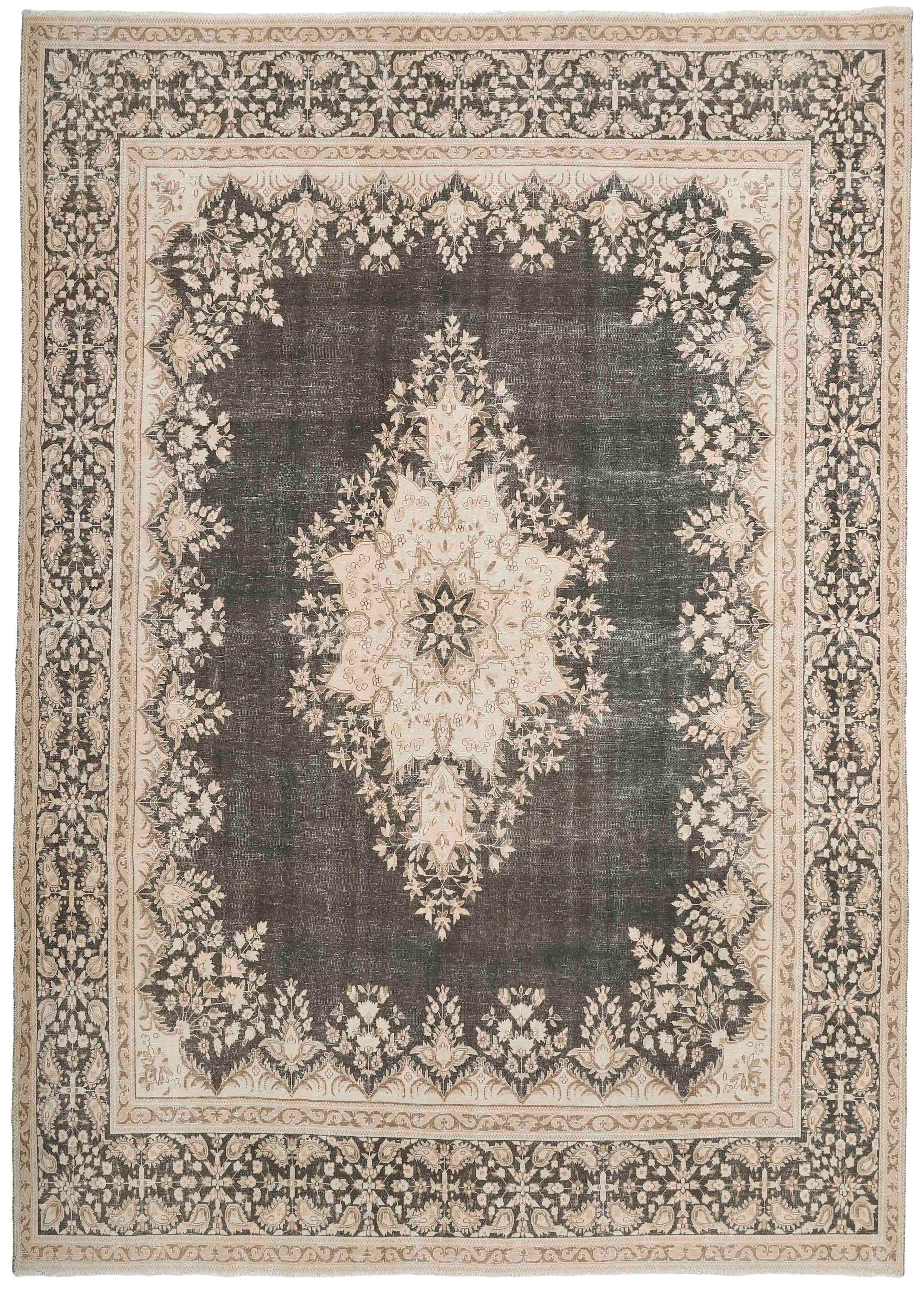 distressed vintage persian rug