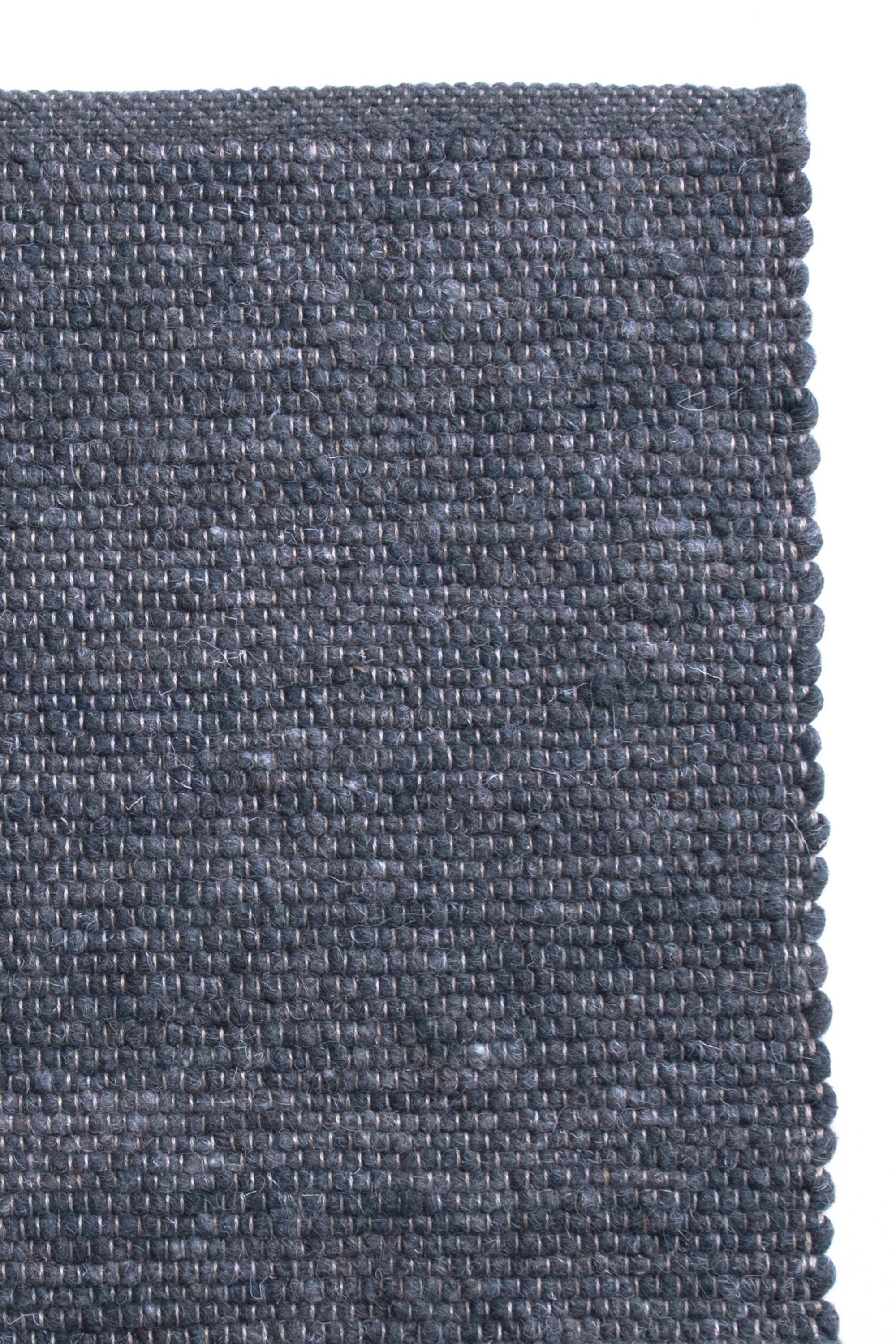 Navy luxury plain handwoven rug
