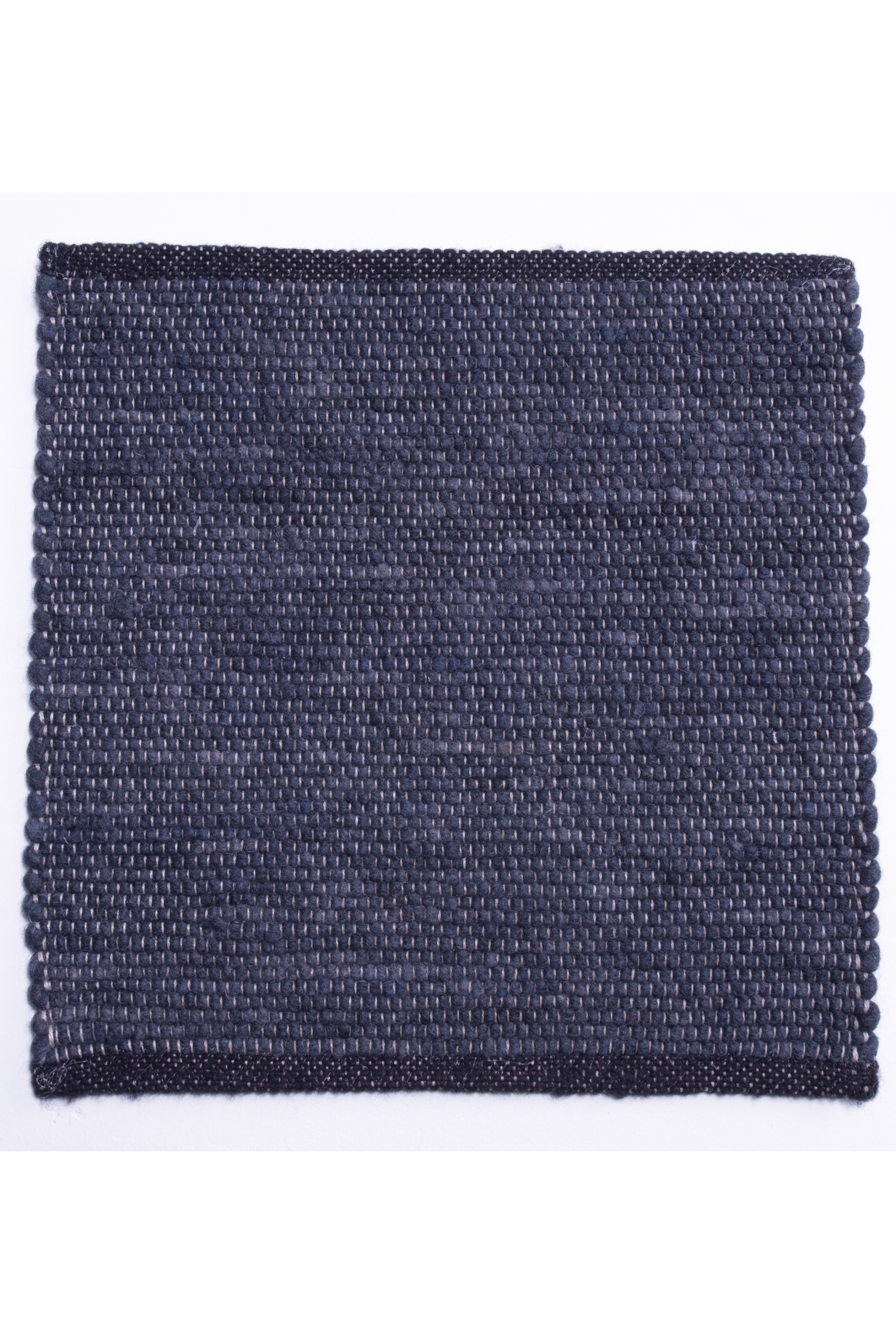 Blue luxury plain handwoven rug