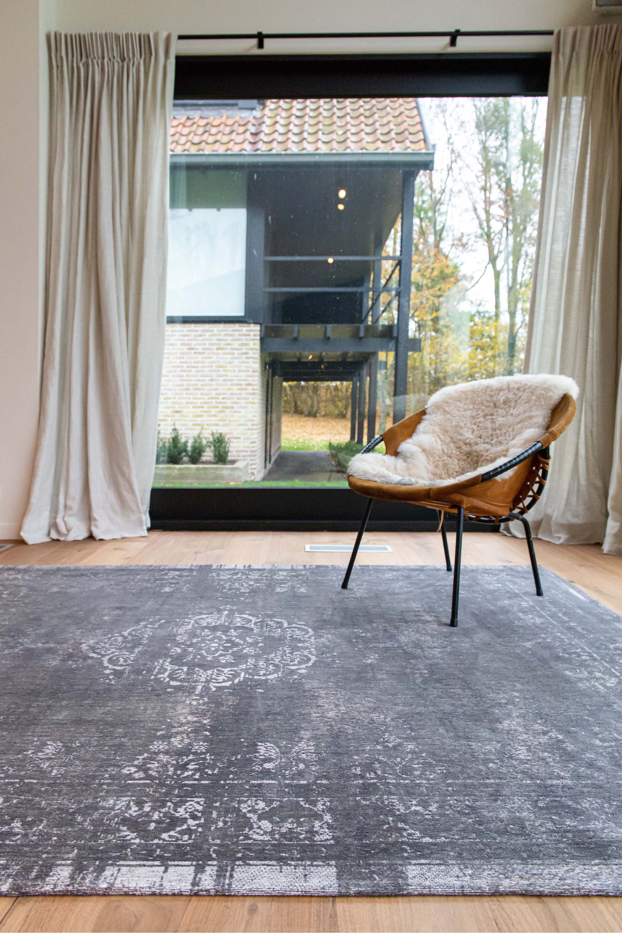 grey vintage style rug