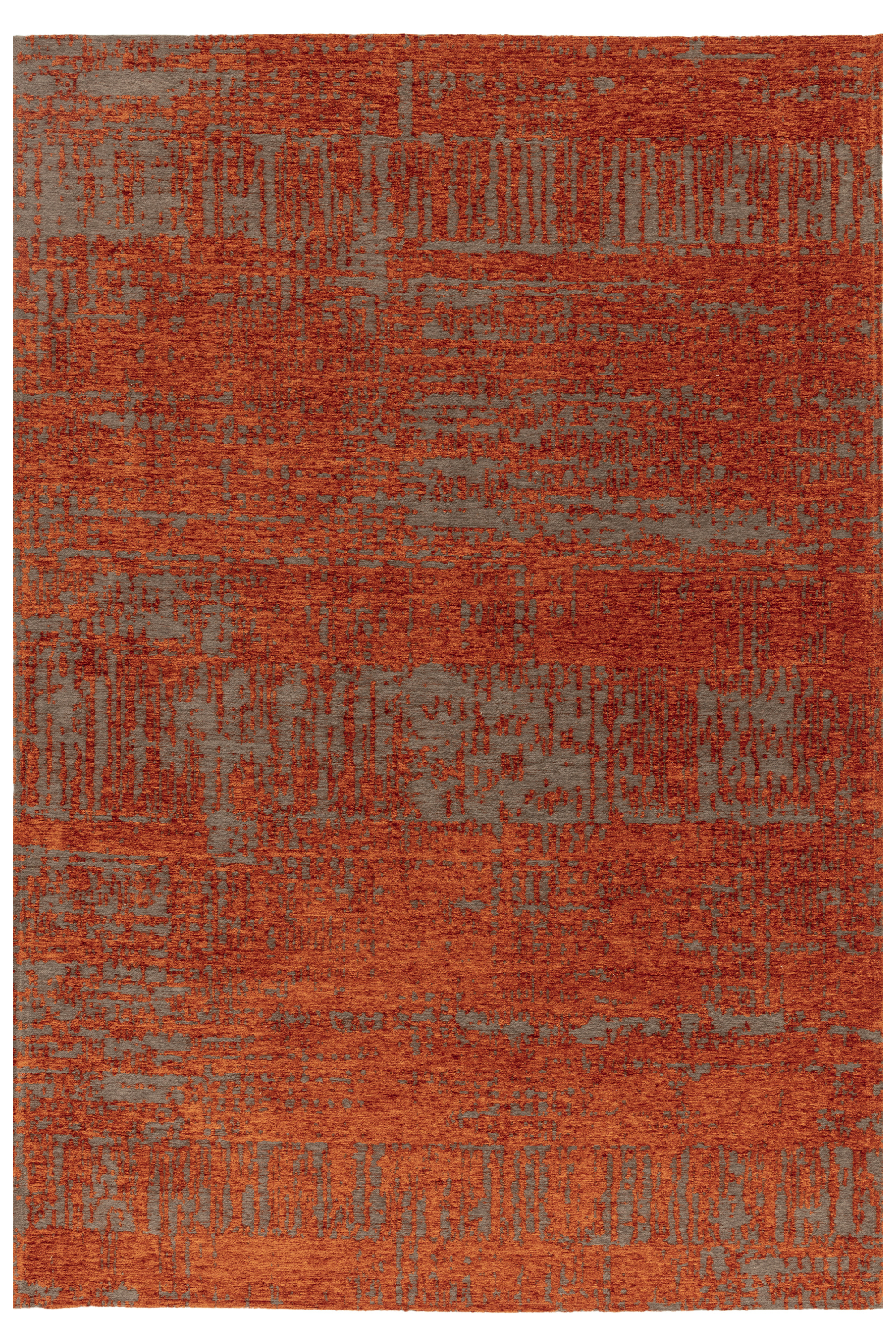 Modern marmalade flatweave rug with abstract pattern 